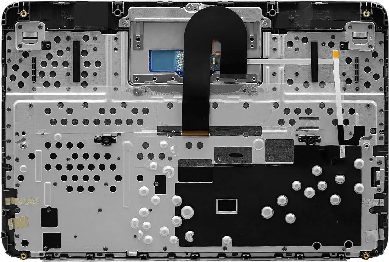 Alt view image 3 of 6 - NUOLAISUN L90338-001 L90339-001 Replacement Upper Case Palmrest for HP Chromebook 11 G8 EE Keyboard Touchpad Assembly Black