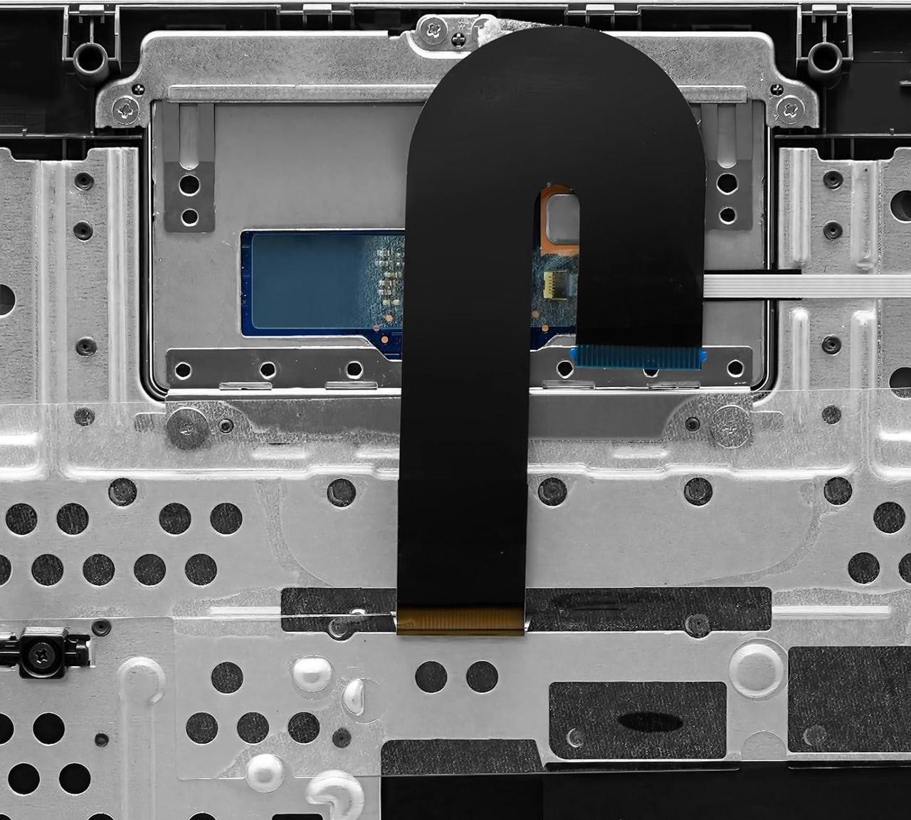 Alt view image 4 of 6 - NUOLAISUN L90338-001 L90339-001 Replacement Upper Case Palmrest for HP Chromebook 11 G8 EE Keyboard Touchpad Assembly Black