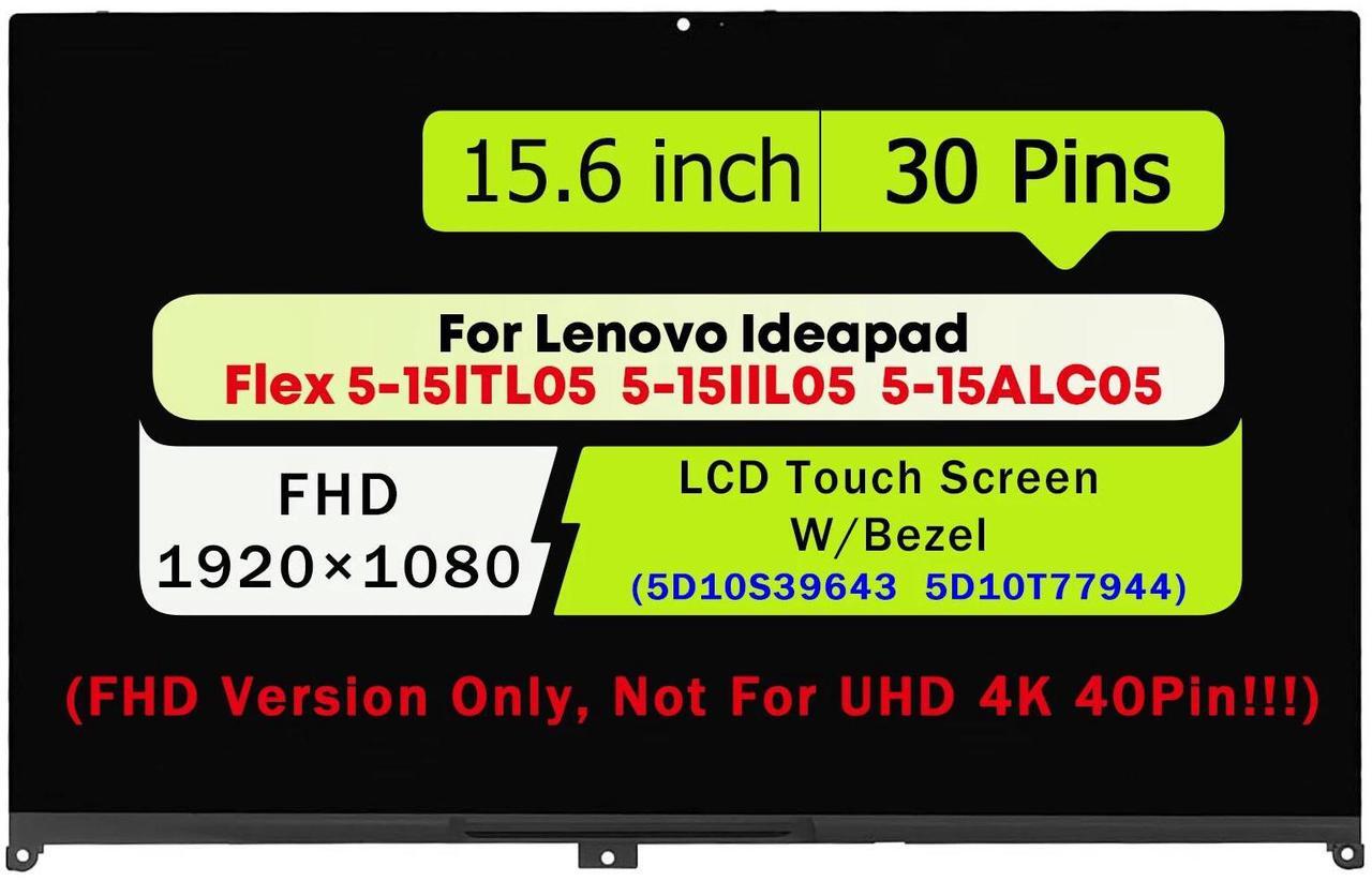 Main image of NUOLAISUN 5D10S39643 LCD Touch Screen Digitizer Assembly for Lenovo Ideapad Flex 5-15IIL05