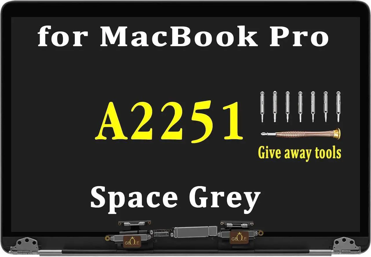 Main image of NUOLAISUN Replacement for MacBook Pro A2251 2020 EMC 3348 LCD Screen Display Assembly (Space Grey)