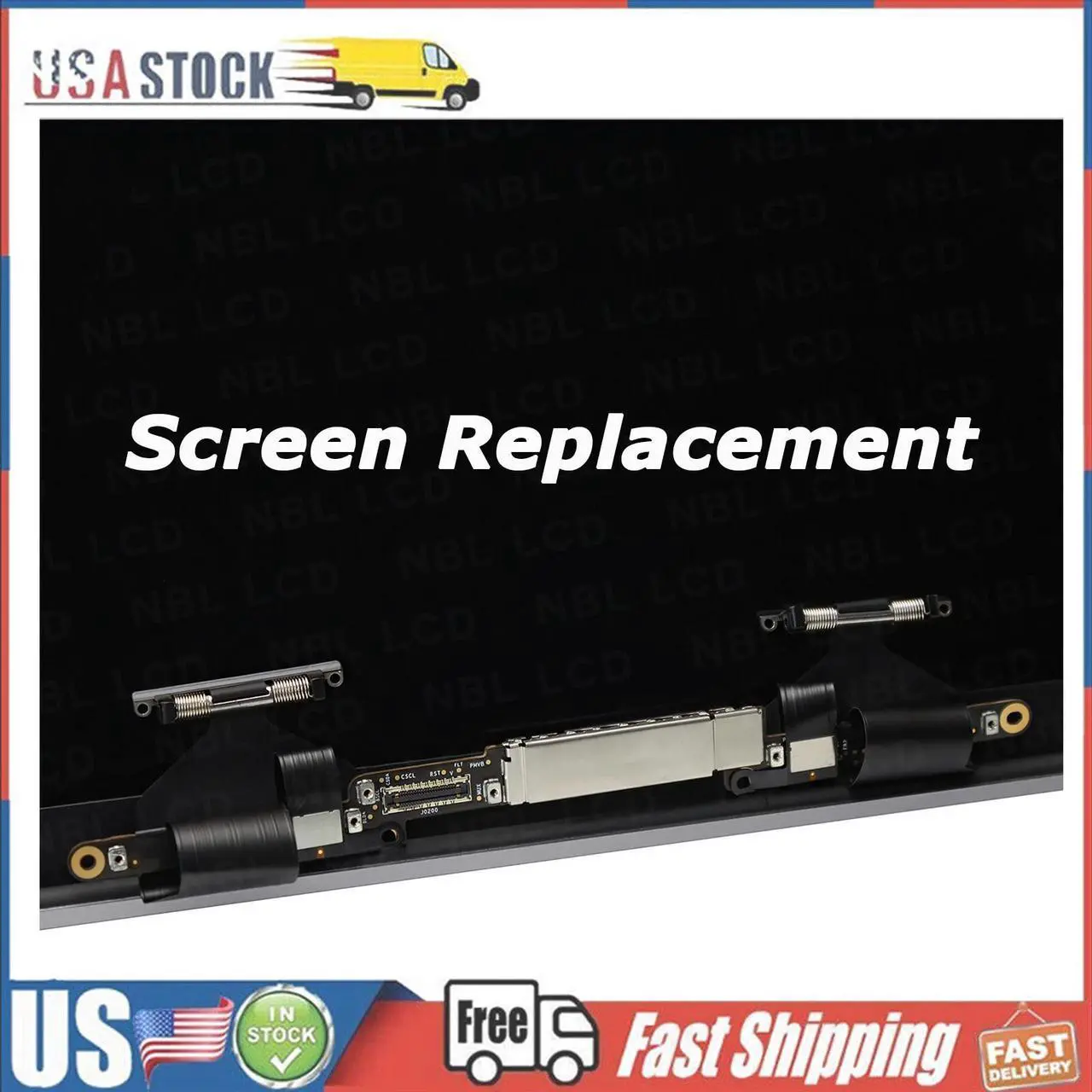 Alt view image 2 of 3 - NUOLAISUN Replacement for MacBook Pro A1706 A1708 EMC 3071 EMC 3163 EMC 2978 EMC 3164 Late 2016 Mid 2017 Retina LCD Display Screen Complete Full Assembly Kit 661-05095 661-05096 13" (Space Gray)