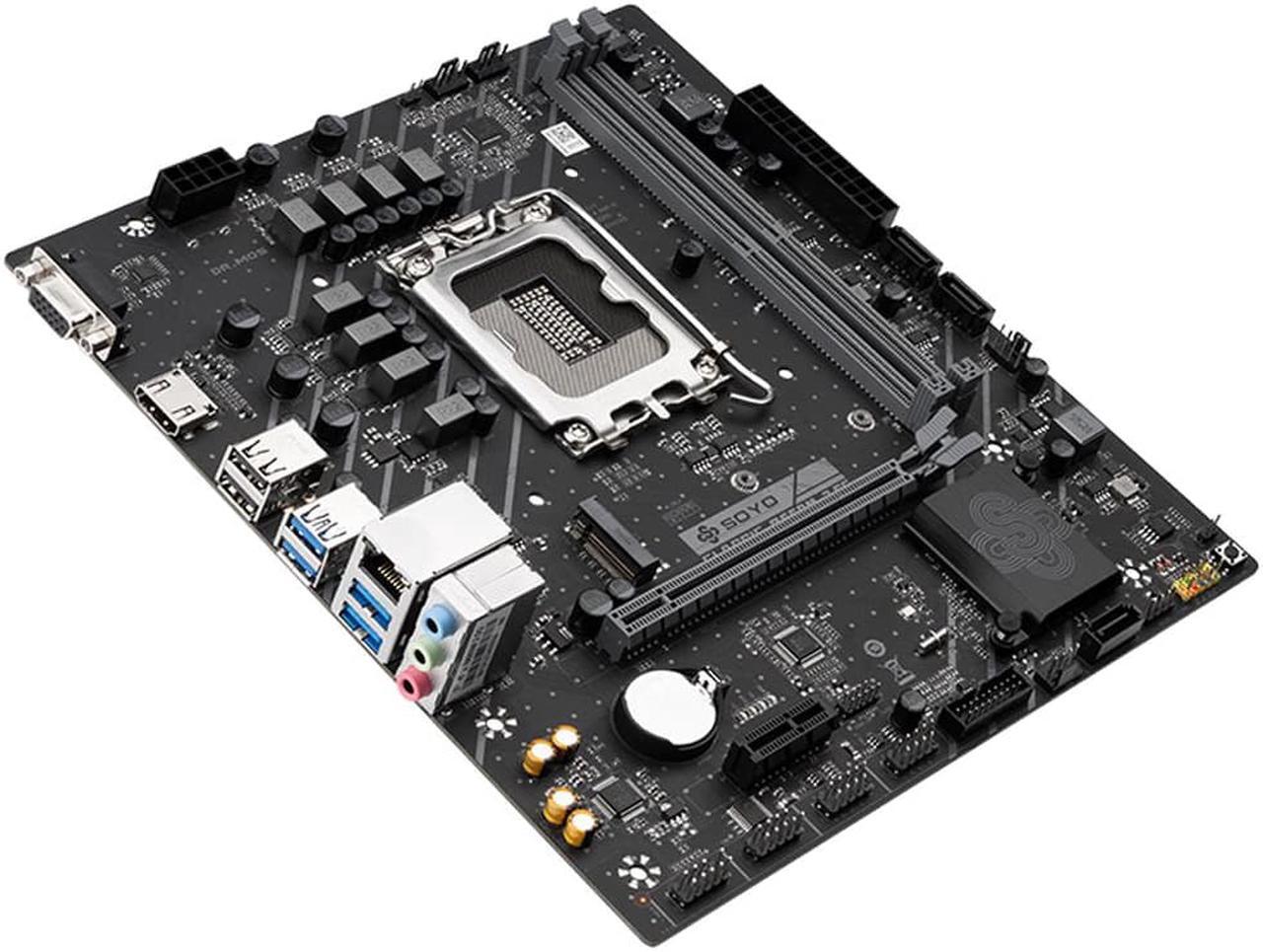 Alt view image 4 of 6 - SOYO SY-Classic B660M 2.5G DDR4 Memory Slots Rams Computer VGA Motherboard Supports CPU 12400 /12400F/12700(INTEL B660/LGA 1700)