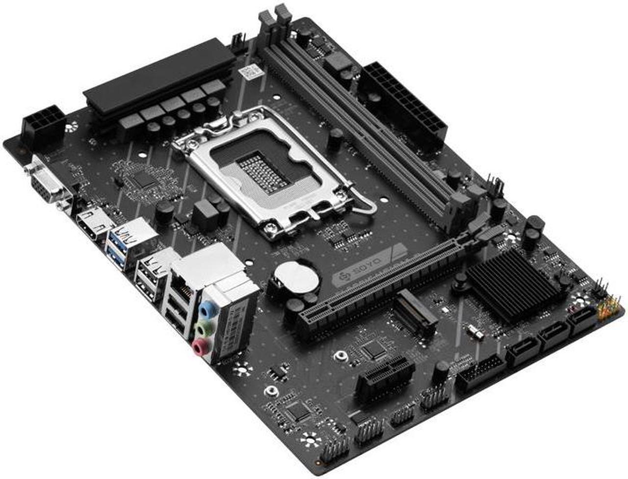 Alt view image 2 of 6 - SOYO Classic H610M Dual channel DDR4 Computer Motherboard PCIE4.0x16 M.2 SSD Support CPU 12400/12400F/12700(INTEL H610/LGA 1700)