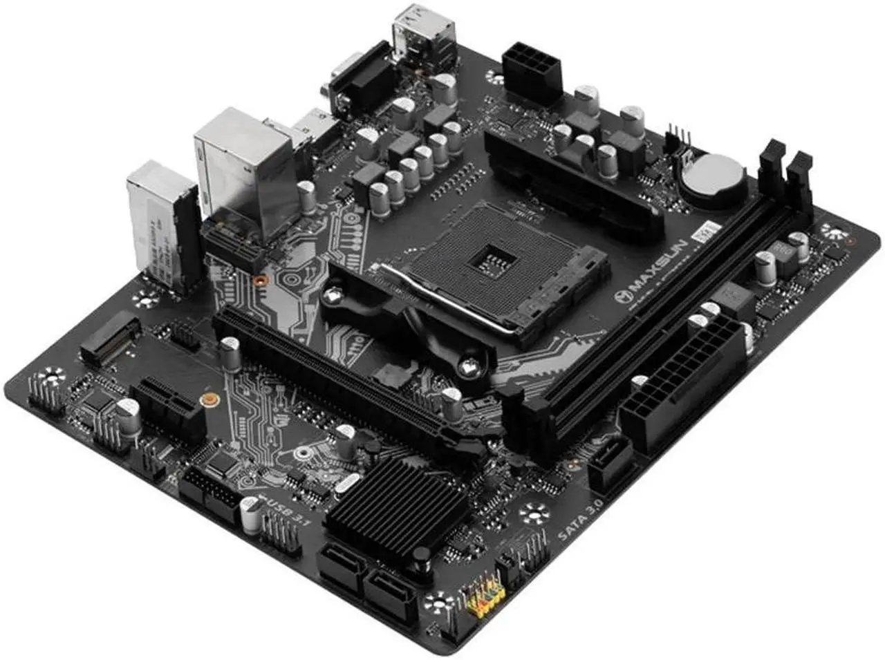Alt view image 4 of 6 - MAXSUN Gaming Motherboard A520M-K Support RAM DDR4 M.2 USB3.2 STAT3.0 Ryzen R3 R5 AM4 CPU Desktop Computer components