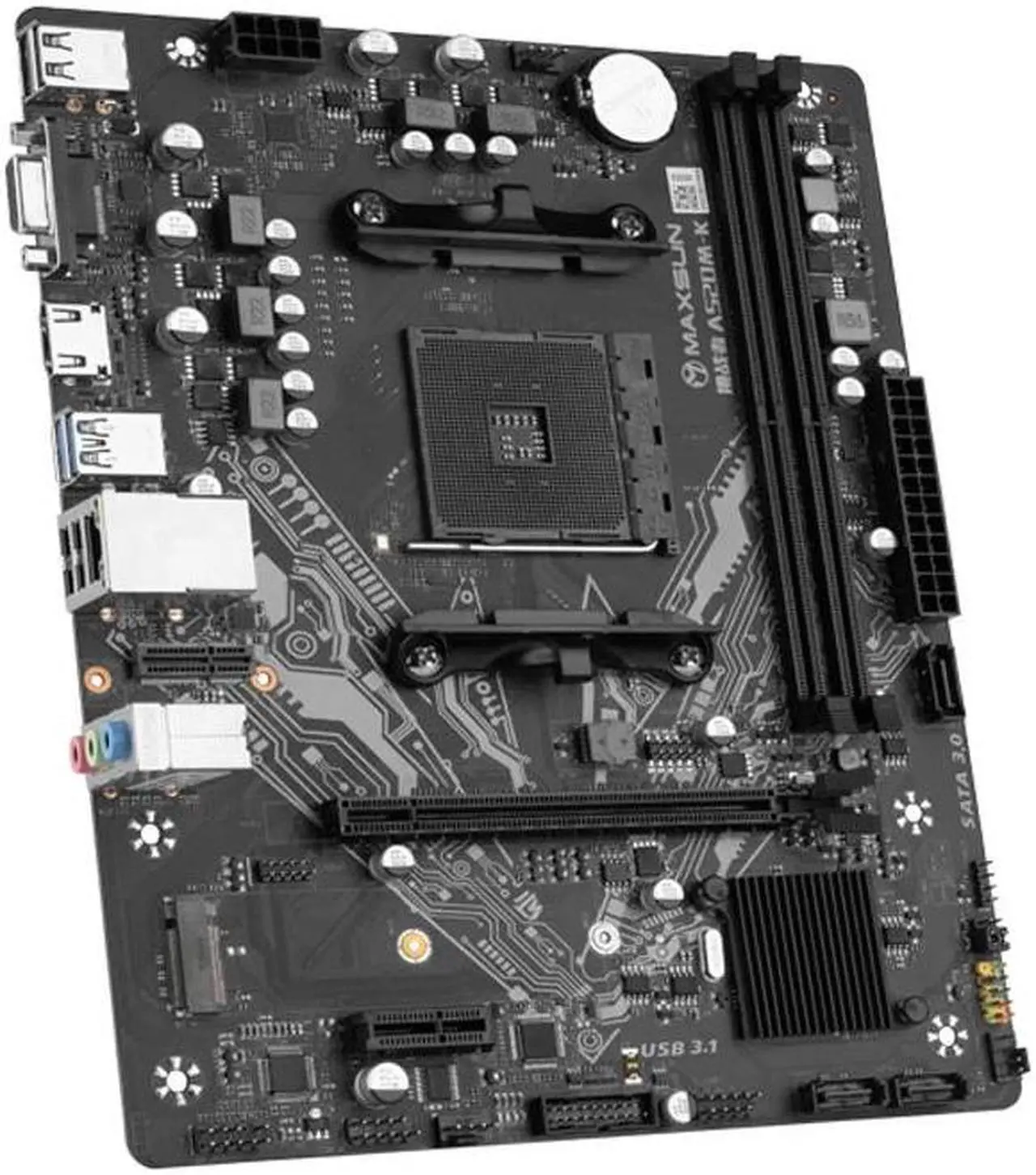 Alt view image 2 of 6 - MAXSUN Gaming Motherboard A520M-K Support RAM DDR4 M.2 USB3.2 STAT3.0 Ryzen R3 R5 AM4 CPU Desktop Computer components