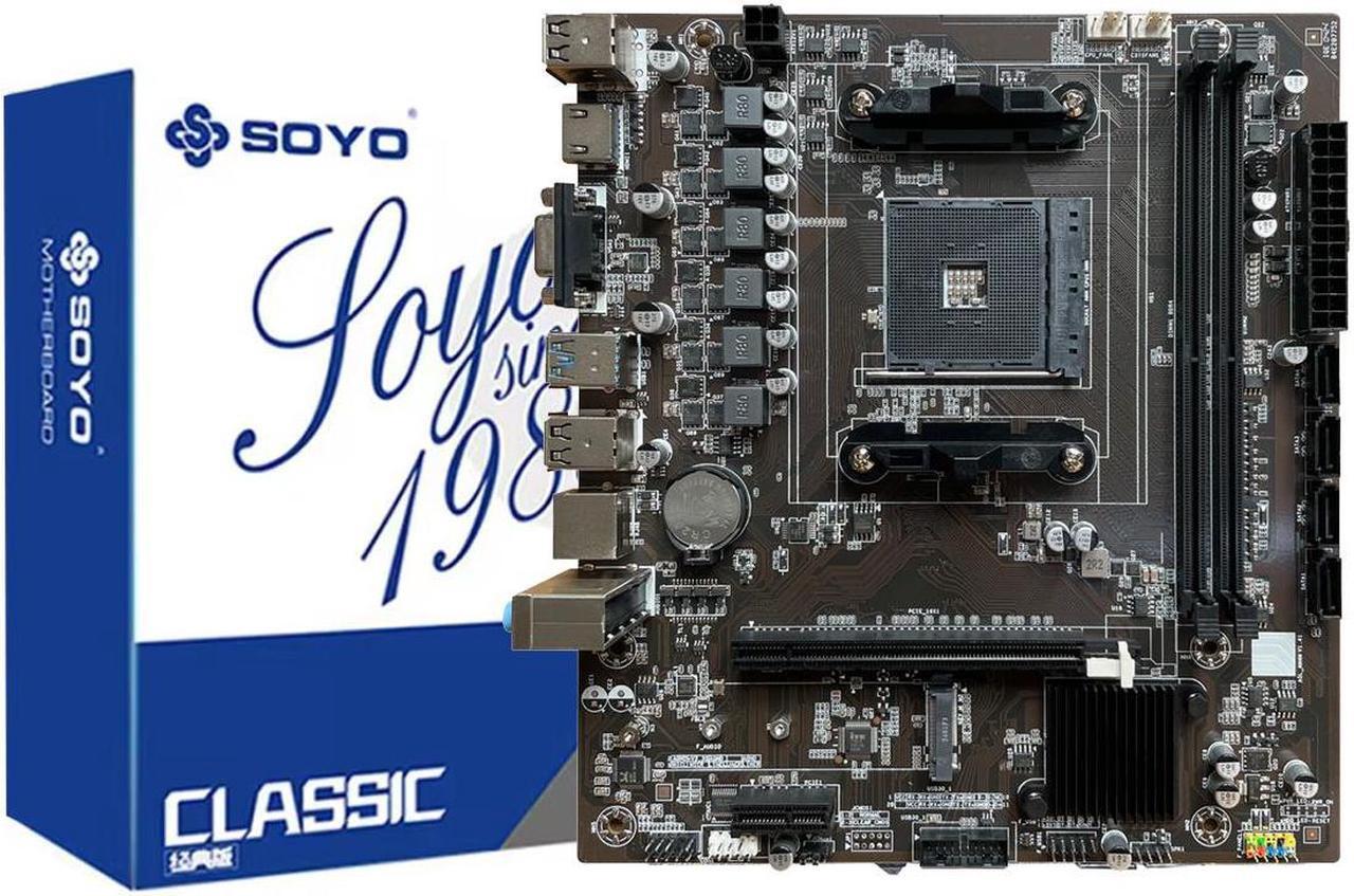 Main image of SOYO Brand New Classic B450M Motherboard Dual-channel DDR4 Memory AM4 Motherboard M.2 NVME (supports Ryzen 5600 5600G CPU)