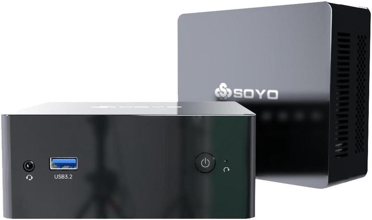 SOYO M2 Plus Mini PC Intel 12th N100 CPU DDR4 16GB RAM 512GB SSD Dual-Band WiFi BT4.2 USB3.2 DP Gaming Computer Windows11