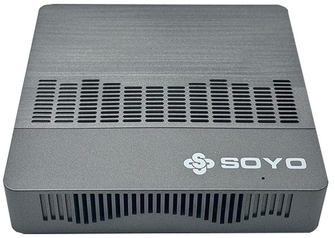 Alt view image 2 of 6 - SOYO M2 Air Mini PC Intel Celeron N4000 CPU Window11 6GB RAM 128GB ROM Dual-Band WiFi HDMI+VGA Portable Mini Computer BT4.2