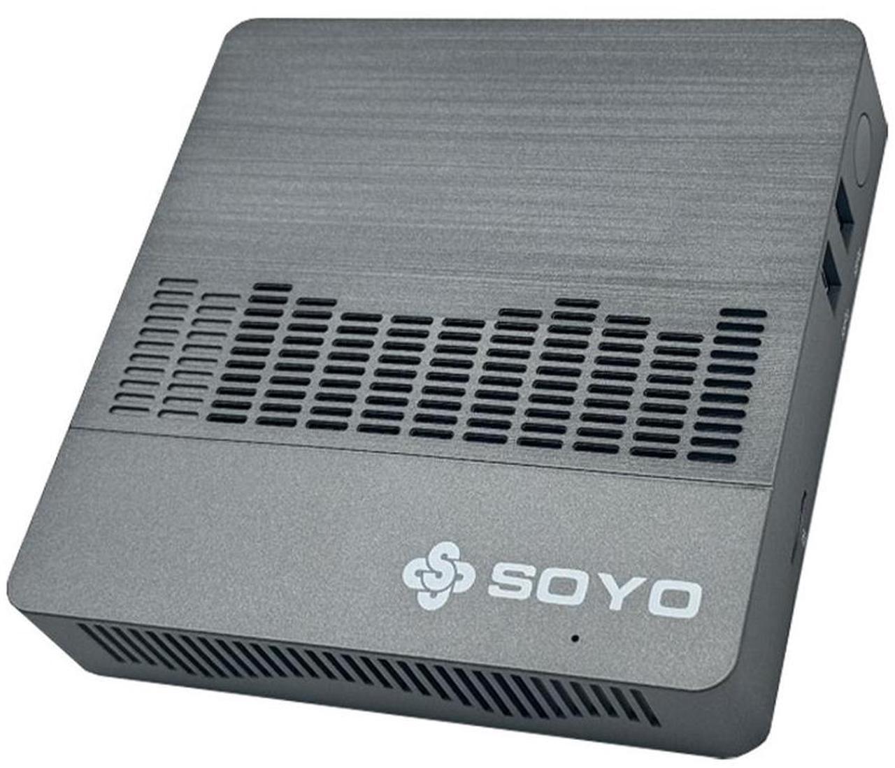 Alt view image 3 of 6 - SOYO M2 Air Mini PC Intel Celeron N4000 CPU Window11 6GB RAM 128GB ROM Dual-Band WiFi HDMI+VGA Portable Mini Computer BT4.2