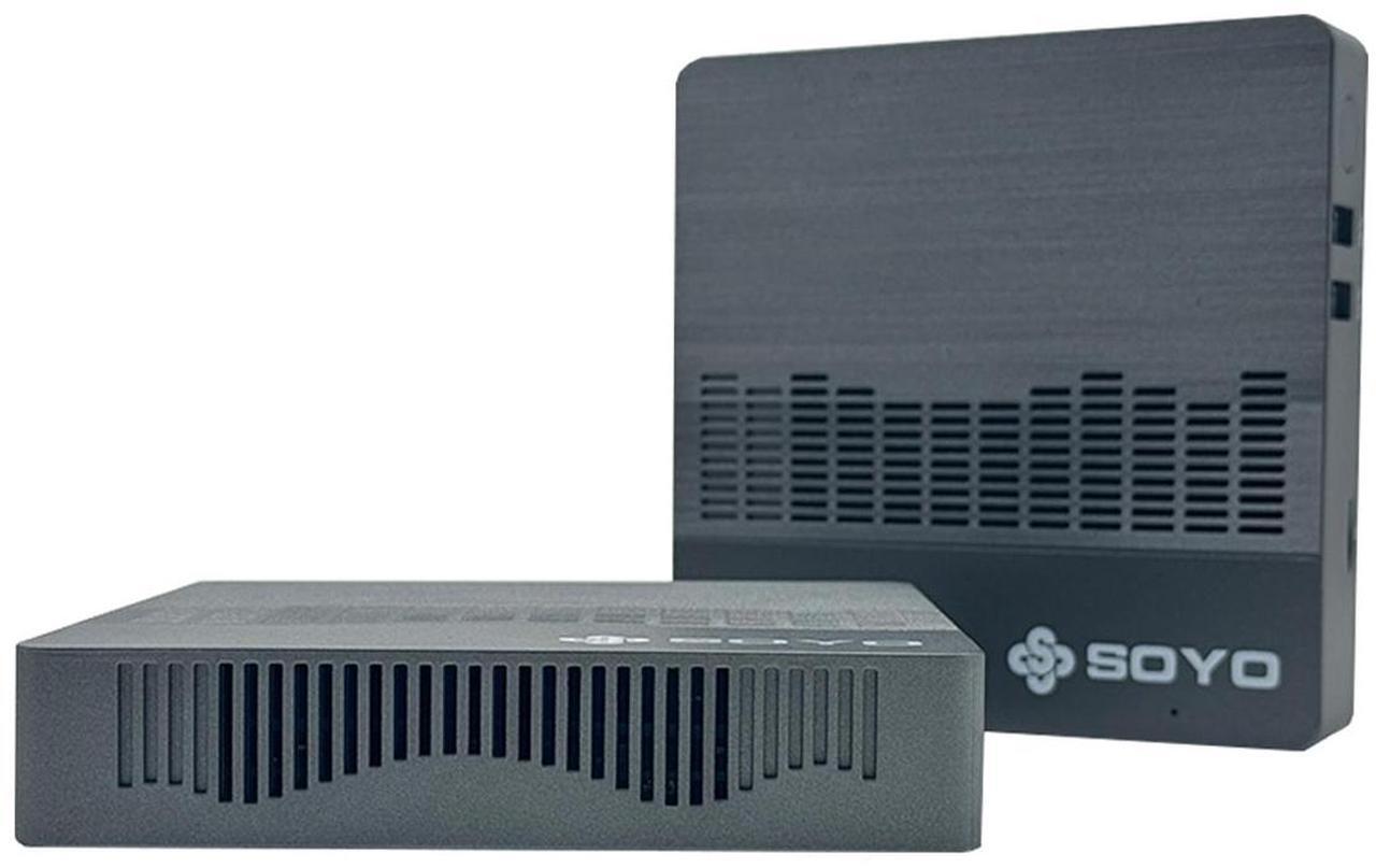 Alt view image 4 of 6 - SOYO M2 Air Mini PC Intel Celeron N4000 CPU Window11 6GB RAM 128GB ROM Dual-Band WiFi HDMI+VGA Portable Mini Computer BT4.2