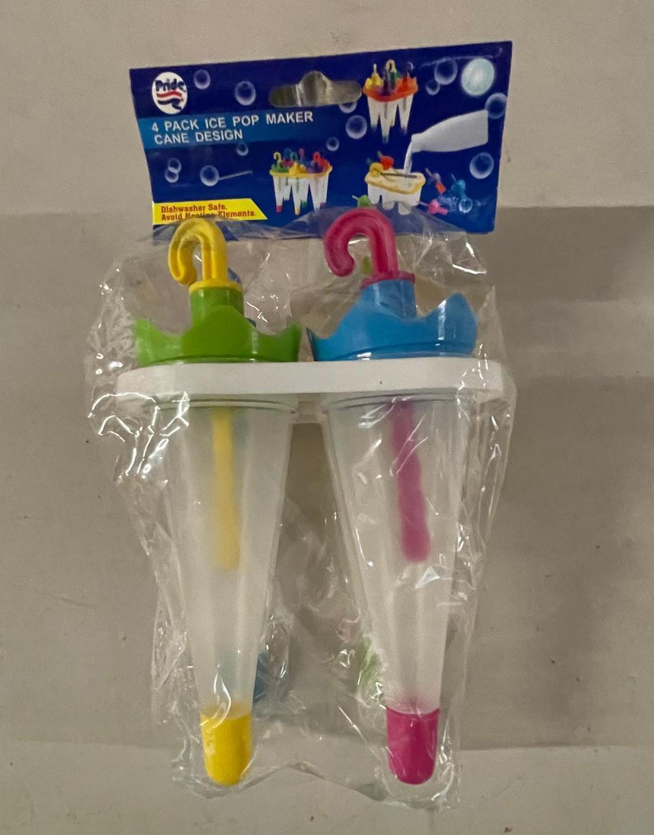 Alt view image 3 of 3 - 4-Popsicle HomeMade Ice Pop Molds /Kids Birthday Party Favors/ Retail Packaged