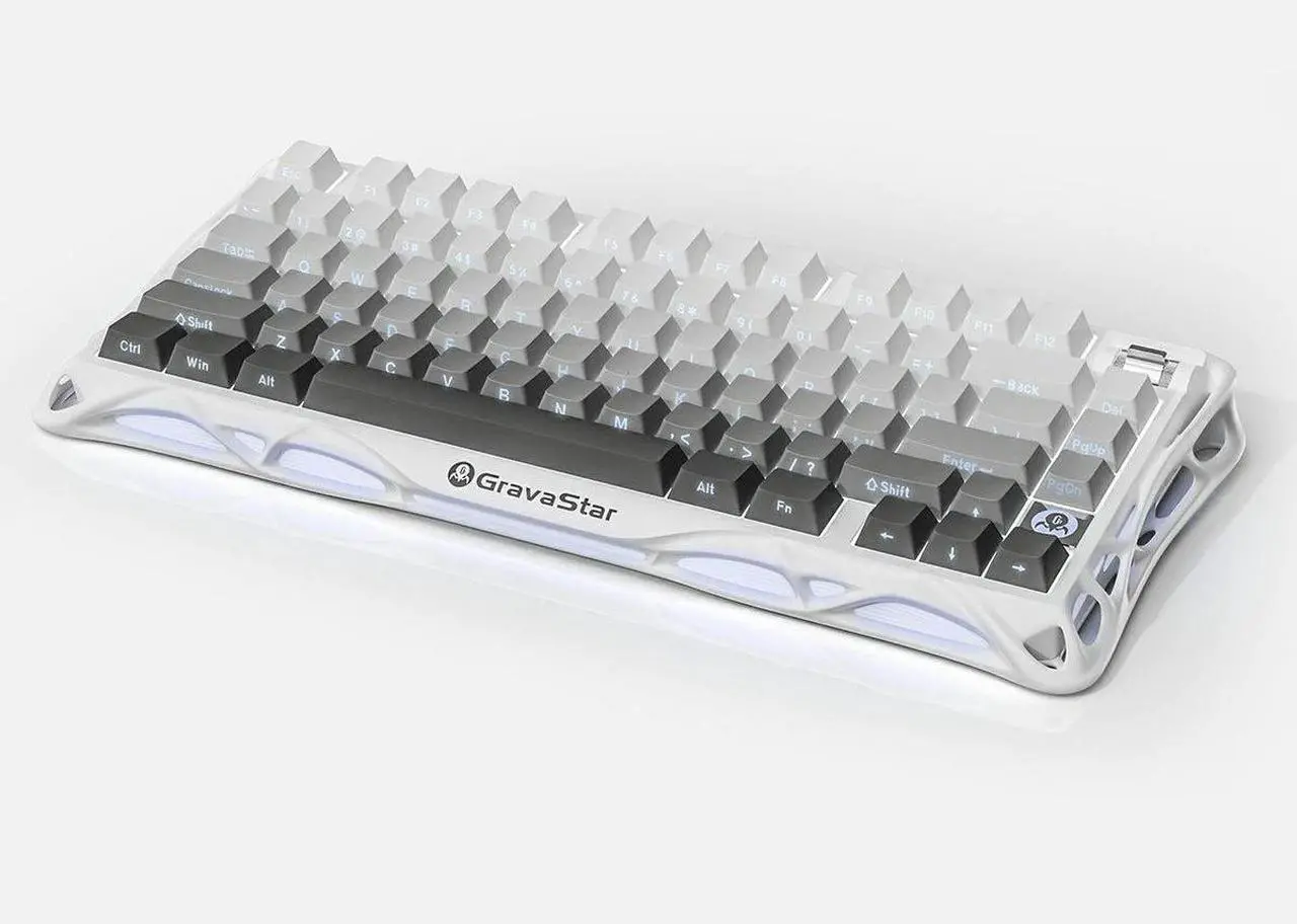Main image of GravaStar Computer Peripheral Devices, Mercury,K1 75% Wireless Mechanical Gaming Keyboard, Aluminum Alloy Exoskeleton Design, Gasket Custom Keyboard Hot-Swap Socket, Linear Switches, RGB Backlit