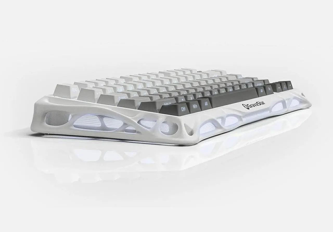 Alt view image 3 of 7 - GravaStar Computer Peripheral Devices, Mercury,K1 75% Wireless Mechanical Gaming Keyboard, Aluminum Alloy Exoskeleton Design, Gasket Custom Keyboard Hot-Swap Socket, Linear Switches, RGB Backlit