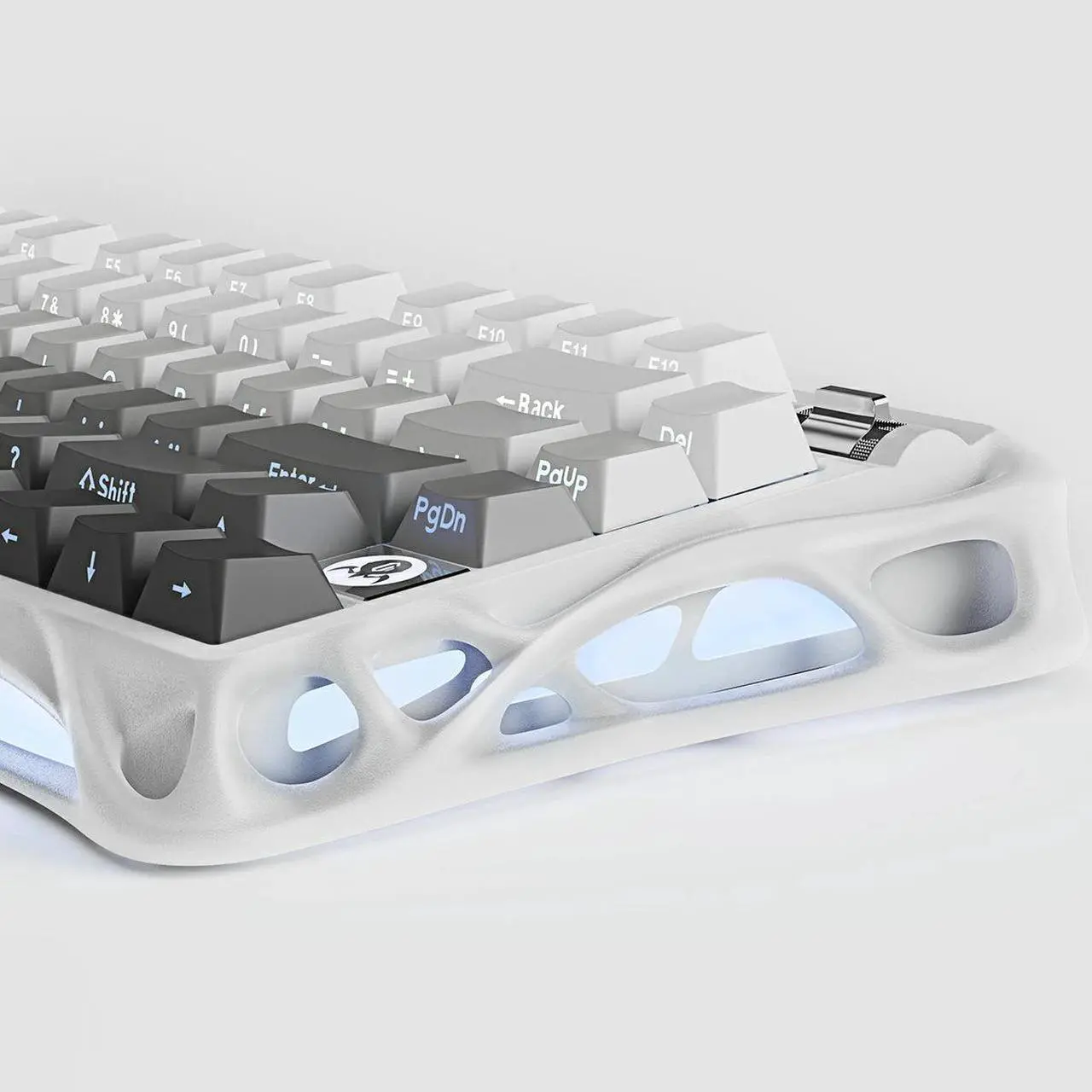 Alt view image 5 of 7 - GravaStar Computer Peripheral Devices, Mercury,K1 75% Wireless Mechanical Gaming Keyboard, Aluminum Alloy Exoskeleton Design, Gasket Custom Keyboard Hot-Swap Socket, Linear Switches, RGB Backlit