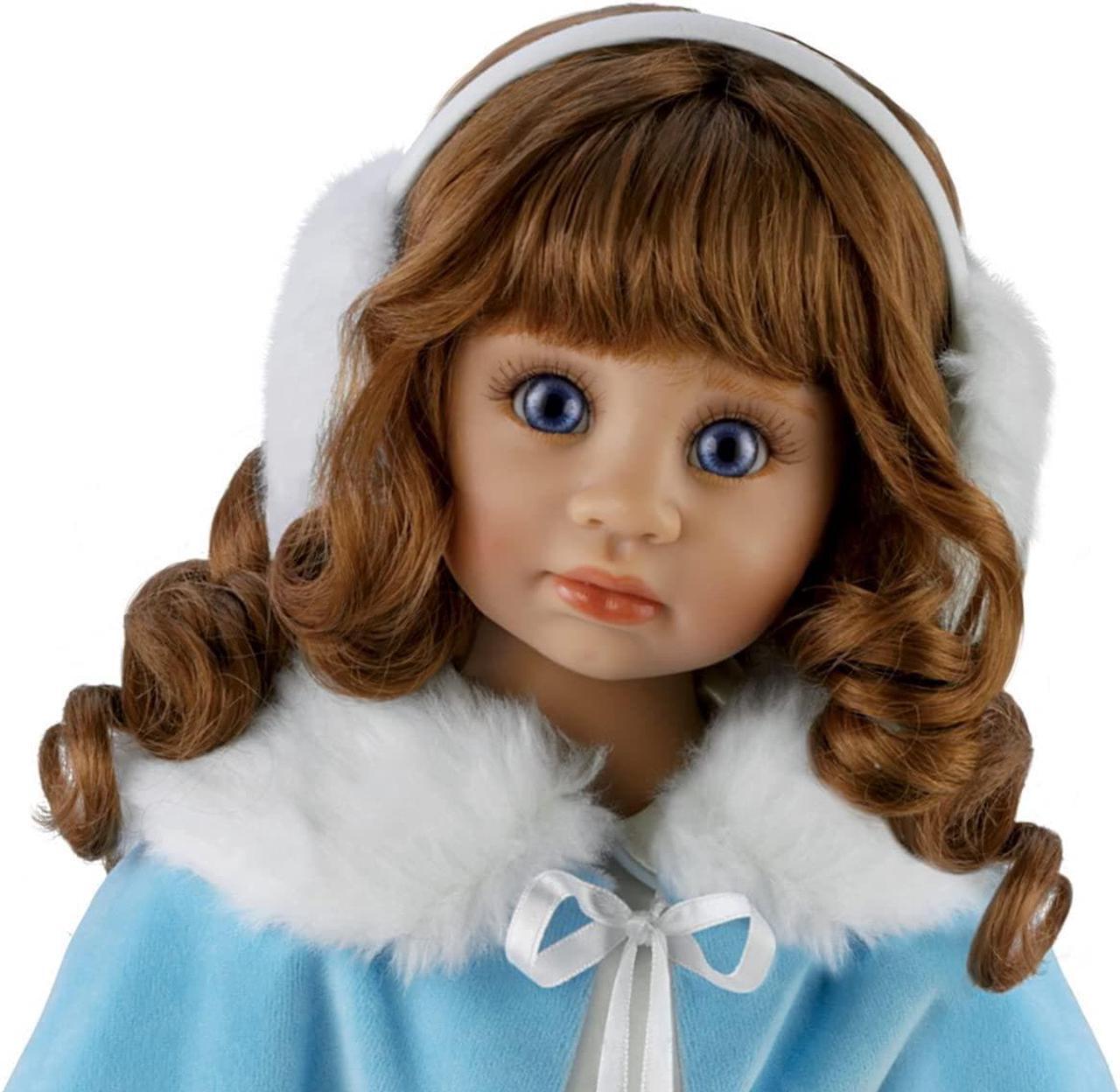 Alt view image 2 of 5 - The Ashton-Drake Galleries Victoria Poseable Child Doll in Winter Ensemble by Master Doll Artist Angela Sutter 25-inches Tall