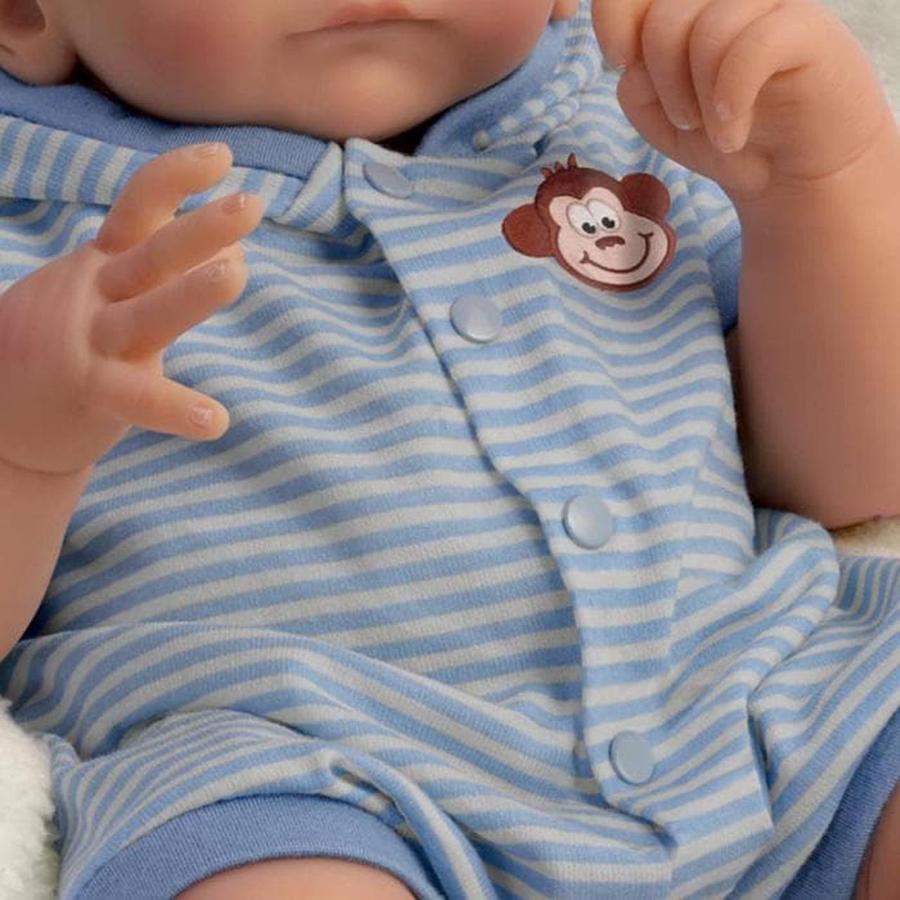Alt view image 3 of 4 - The Ashton-Drake Galleries Benjamin So Truly Real Lifelike & Realistic Weighted Newborn Baby Boy Doll 17-inches