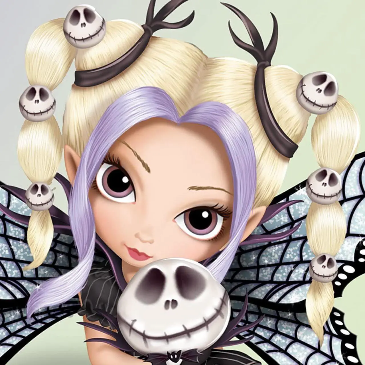 Alt view image 2 of 4 - The Hamilton Collection The Spritely Fun with The Nightmare Before Christmas Collection Issue #1: "Jack" Fairy Figurine Handcrafted & Hand-painted Halloween Decoration by Jasmine Becket-Griffith 4"