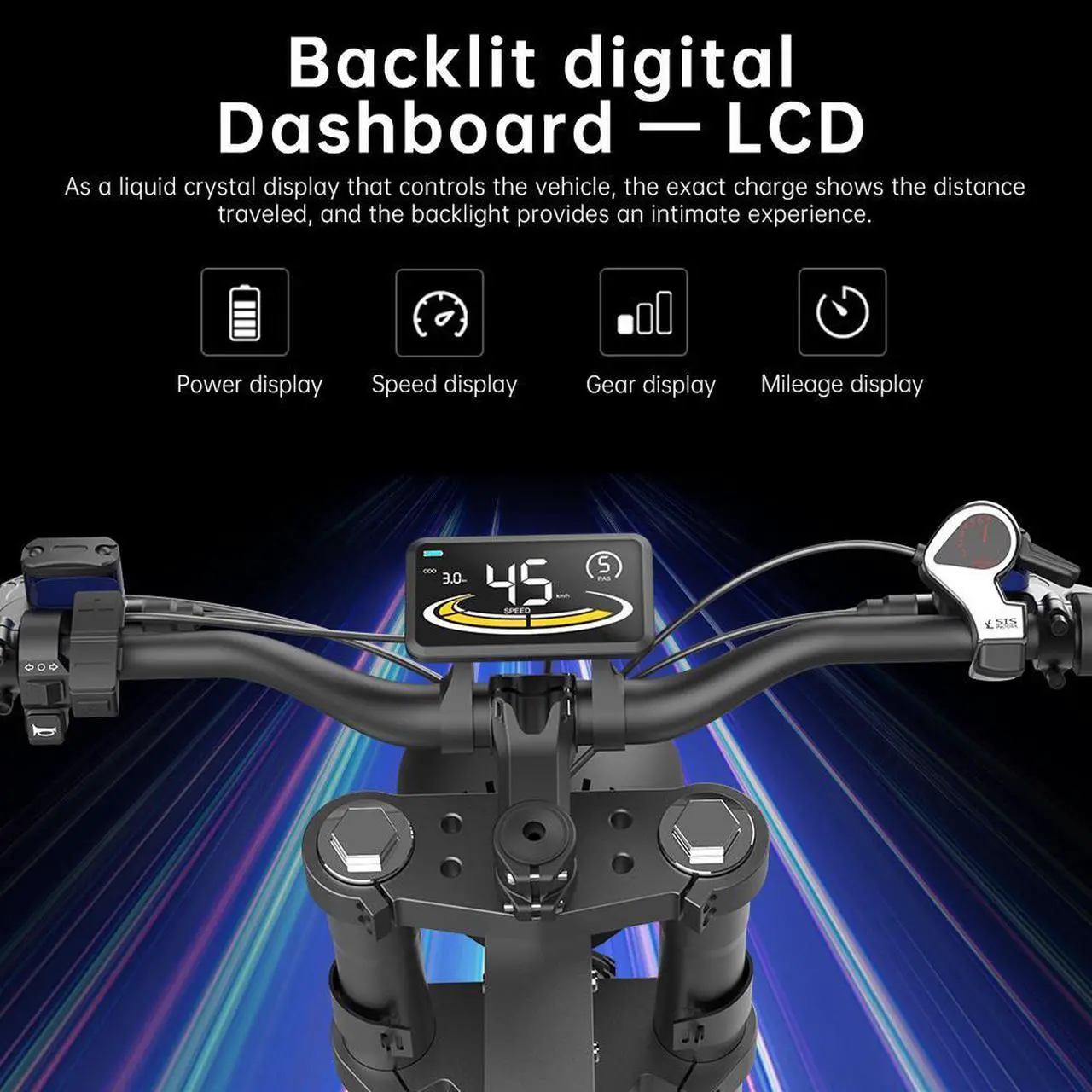 Alt view image 4 of 7 - EKX X21 Adults Electric Bike 2000W 48V35AH 55km/h Samsung Battery Snow Electric Motorcycles 20*4.0 Off Road Tyre Mountain Ebike