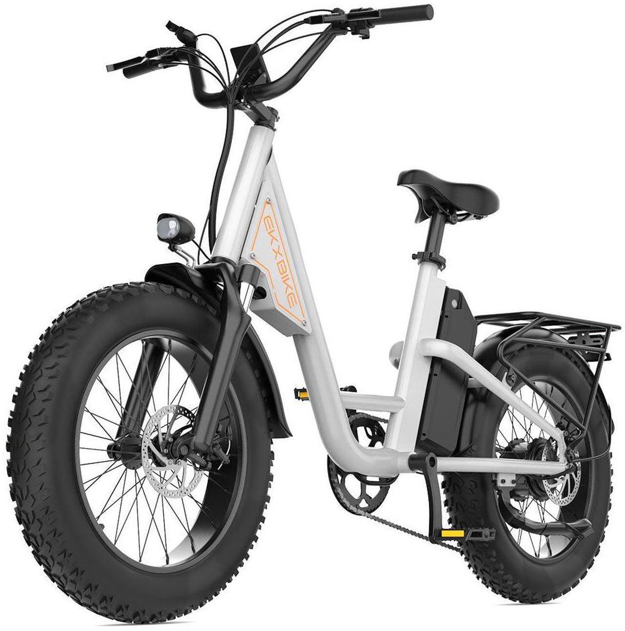 Alt view image 6 of 6 - EKX L1 Adult Electric Bike 1000W Motor(1400W peak)34MPH, 48V 15.6Ah Removable Battery With 20''4.0 Fat Tire 7 Speed Urban Ebike