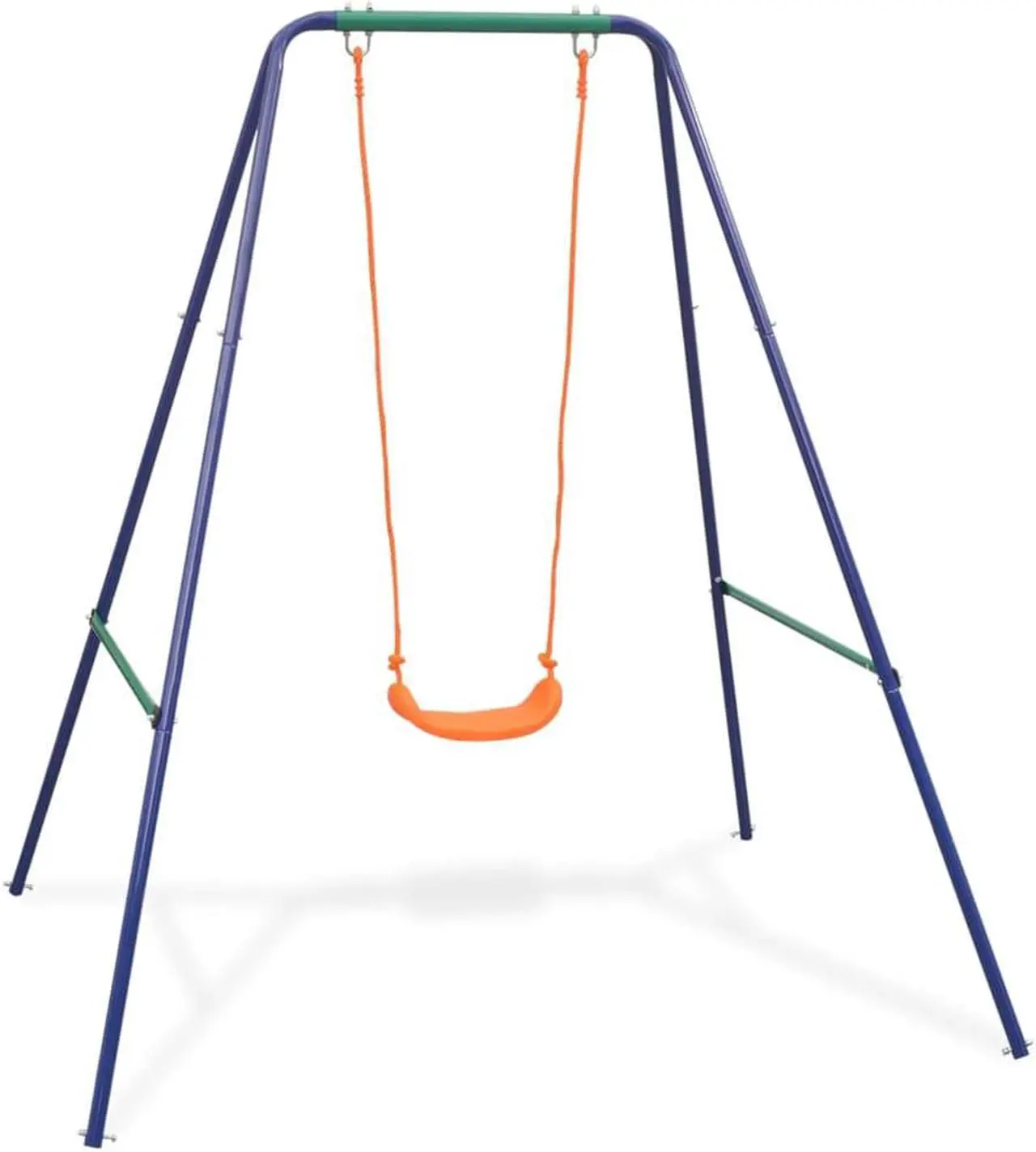 Alt view image 2 of 6 - 2-in-1 Single Swing and Toddler Swing Orange