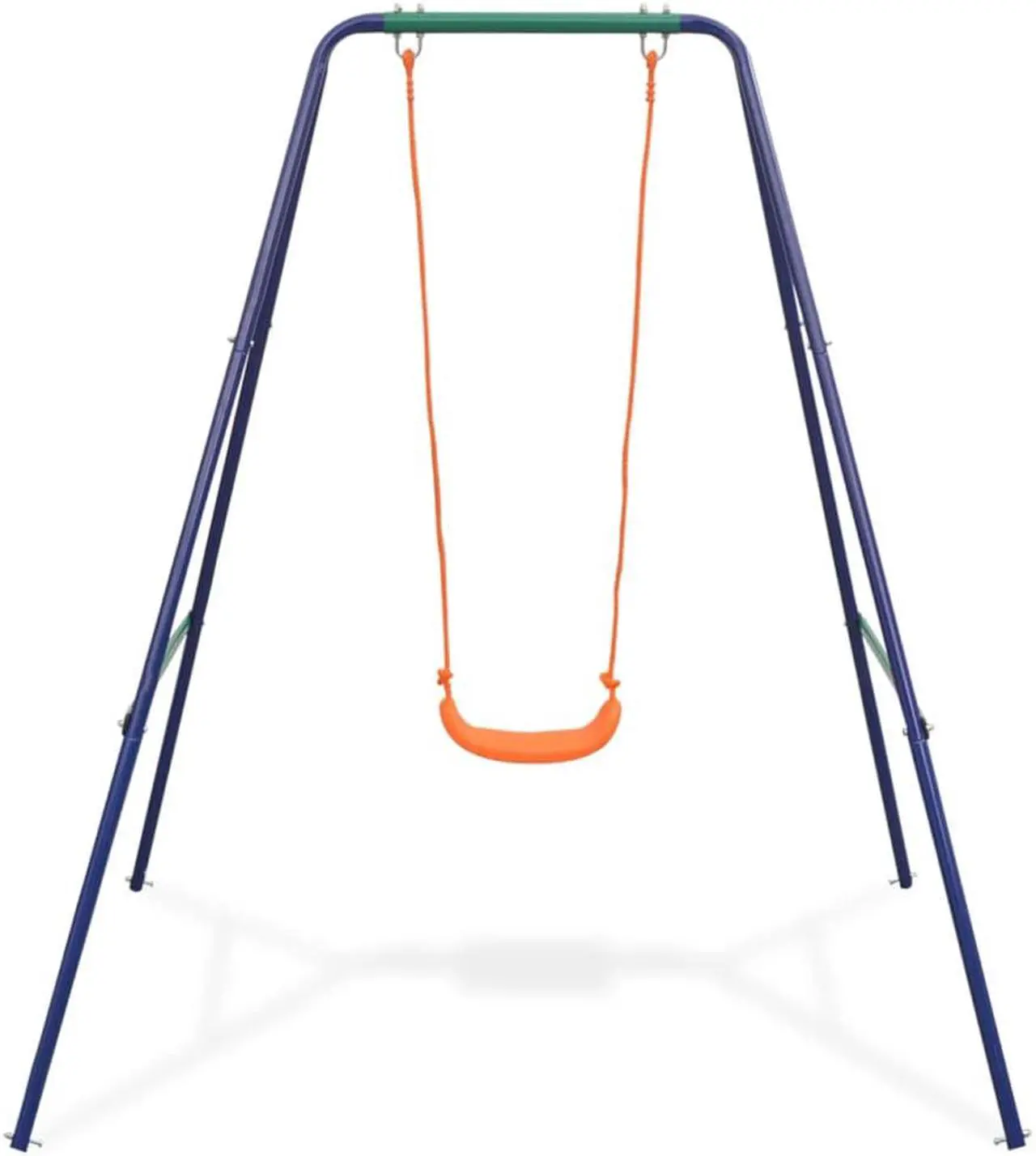 Alt view image 3 of 6 - 2-in-1 Single Swing and Toddler Swing Orange
