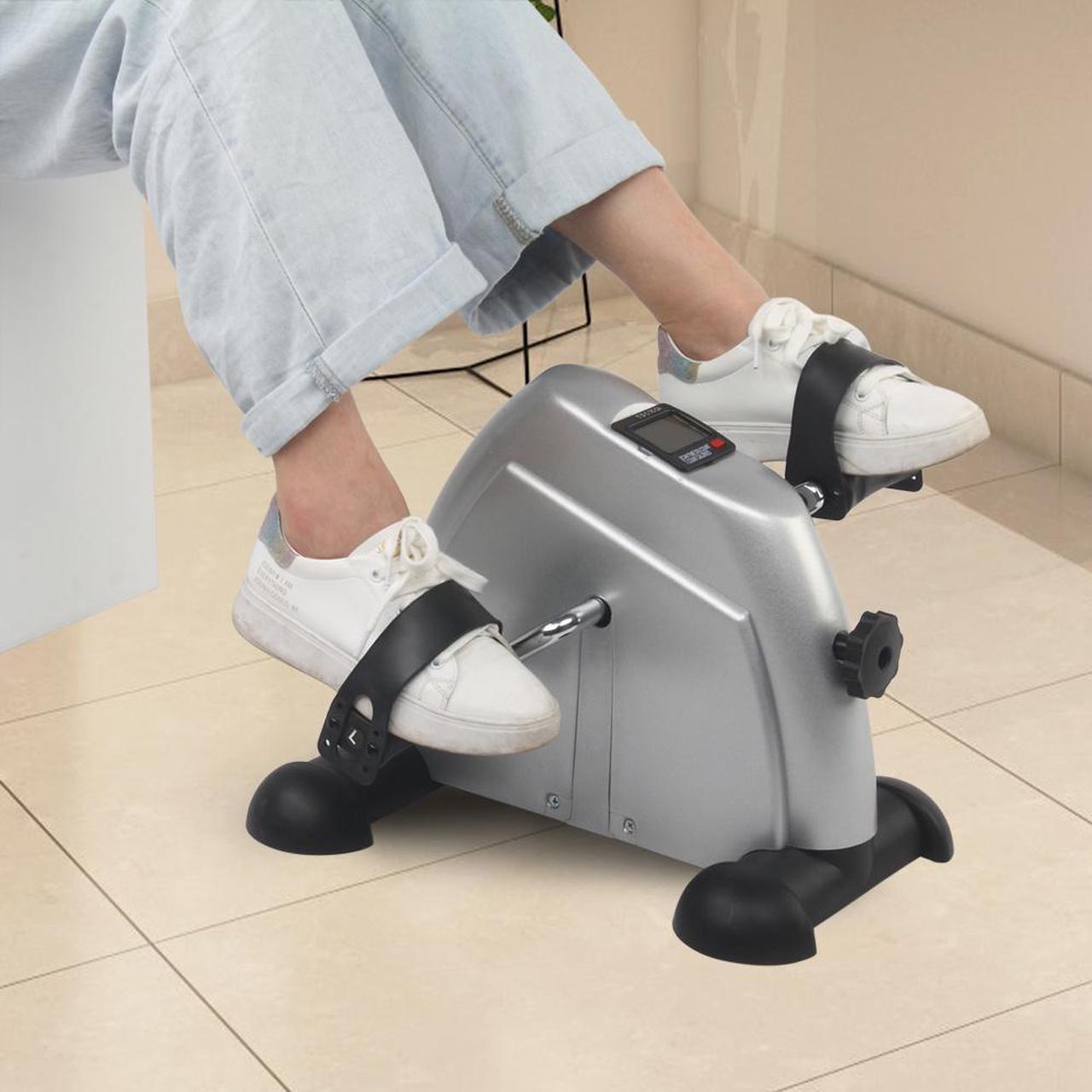 Alt view image 5 of 6 - Exercise Bike Pedal Exerciser Foot Peddler Portable Therapy Bicycle with Digital Monitor
