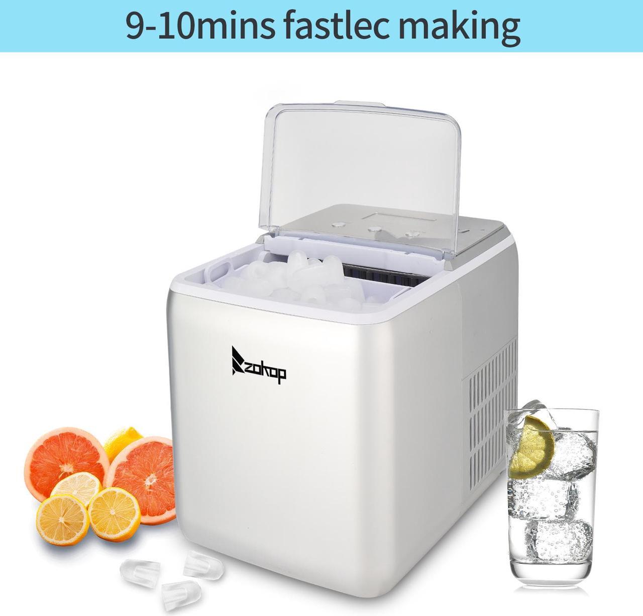 Main image of Ice Maker Black Plastic Transparent Cover/Display Commercial/Household XH