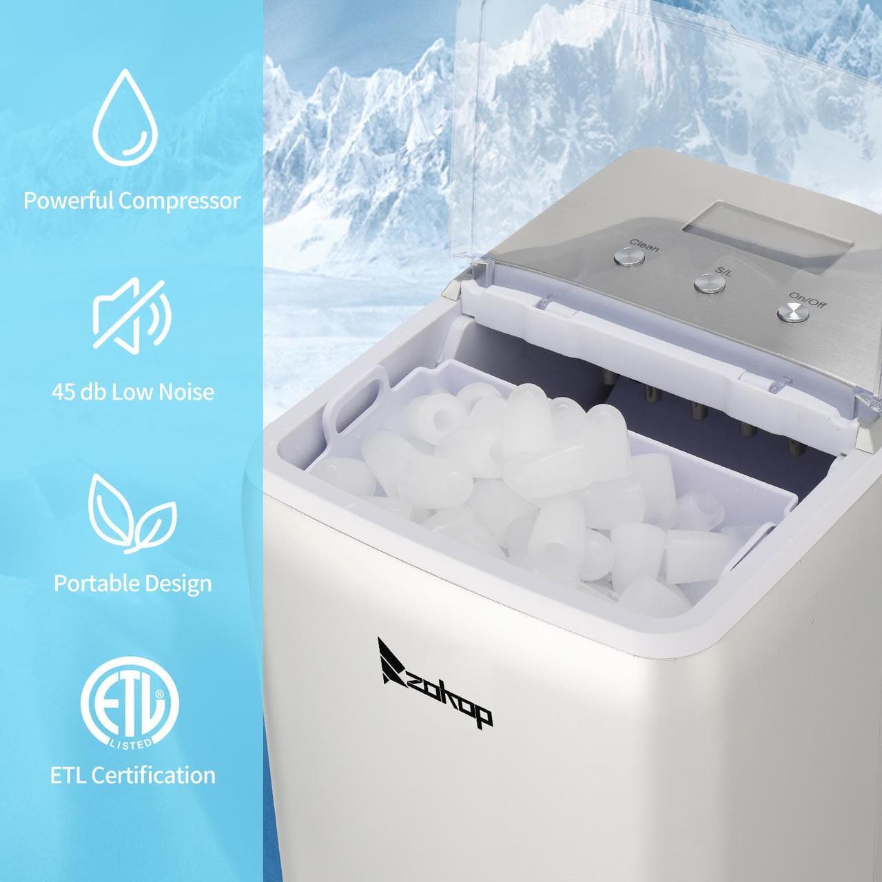 Alt view image 3 of 6 - Ice Maker Black Plastic Transparent Cover/Display Commercial/Household XH