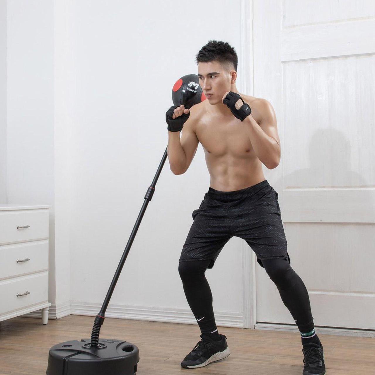 Alt view image 2 of 7 - Move It Punch Boxing Target Smart Punch Bag Speed Rebound Boxing Ball with APP Data Monitor Sensor-Adjustable Height Professional Heavy Stand for Releasing Stress Training