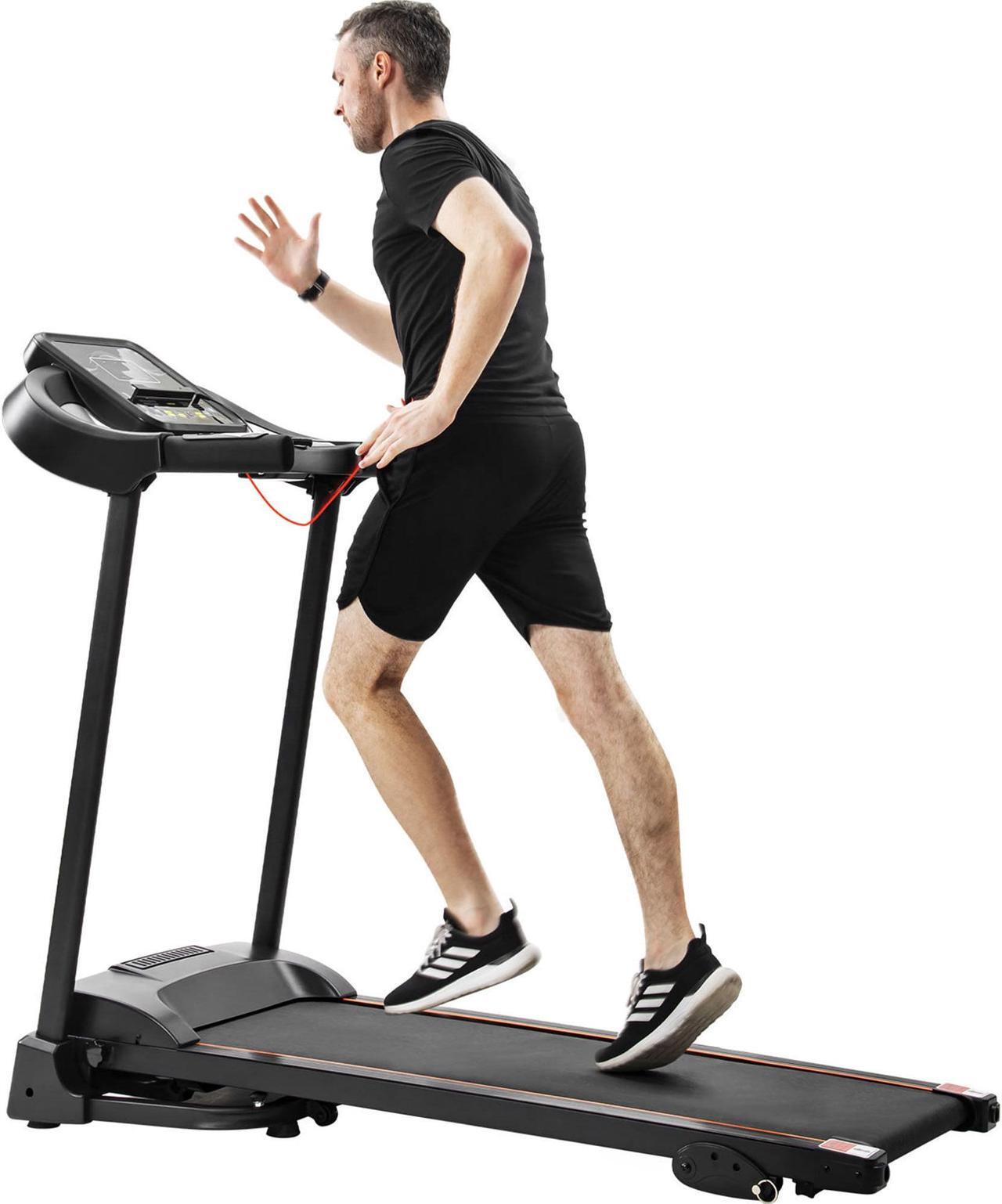 Alt view image 2 of 6 - Compact Easy Folding Treadmill Motorized Running Jogging Machine with Audio Speakers and Incline Adjuster RT