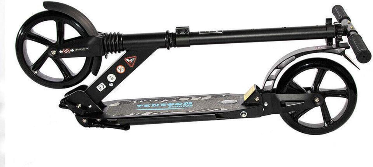 Alt view image 3 of 5 - Folding Kick Scooter Outdoor Adult Ride Portable Lightweight Adjustable 2 Wheelsc