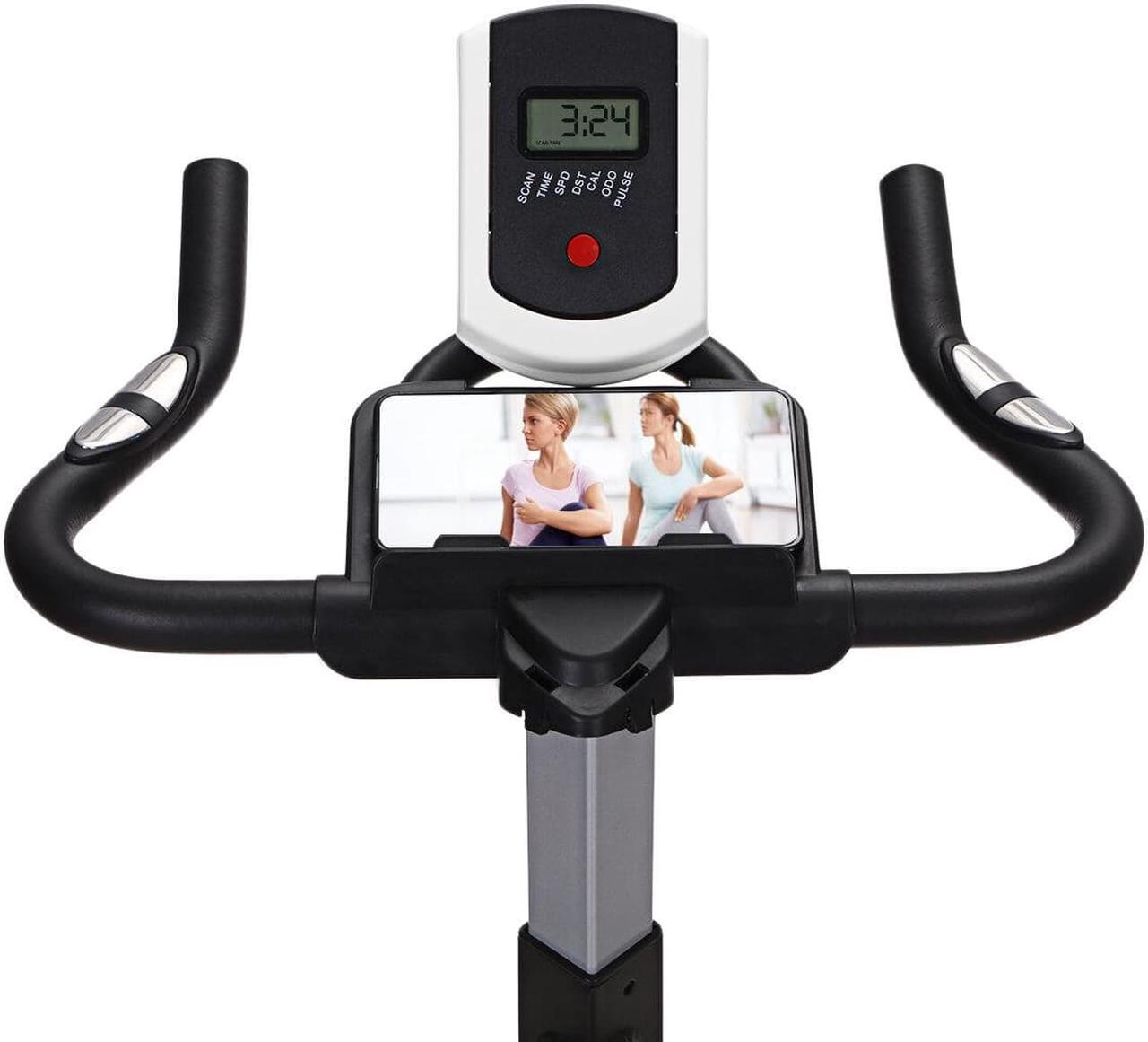 Alt view image 2 of 6 - XMUND XD-EB1 Exercise Bike 13KG Flywheel Ultra-quiet Belt Drive Seat Adjustment Stationary Bike 130KG Weight Capacity