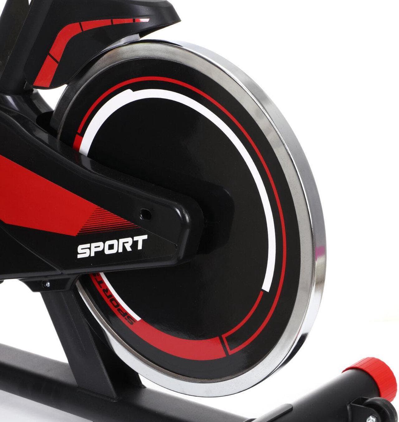 Alt view image 3 of 6 - XMUND XD-EB1 Exercise Bike 13KG Flywheel Ultra-quiet Belt Drive Seat Adjustment Stationary Bike 130KG Weight Capacity