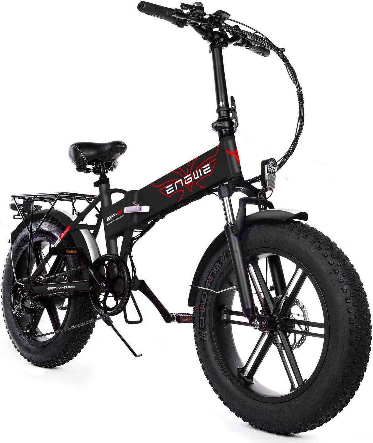 Alt view image 4 of 5 - ENGWE EP-2 48V 12.5Ah 500W 20in Folding Electric Bike Top Speed 39km/h Range 35-50km E Bike for Snowfield Mountain Road