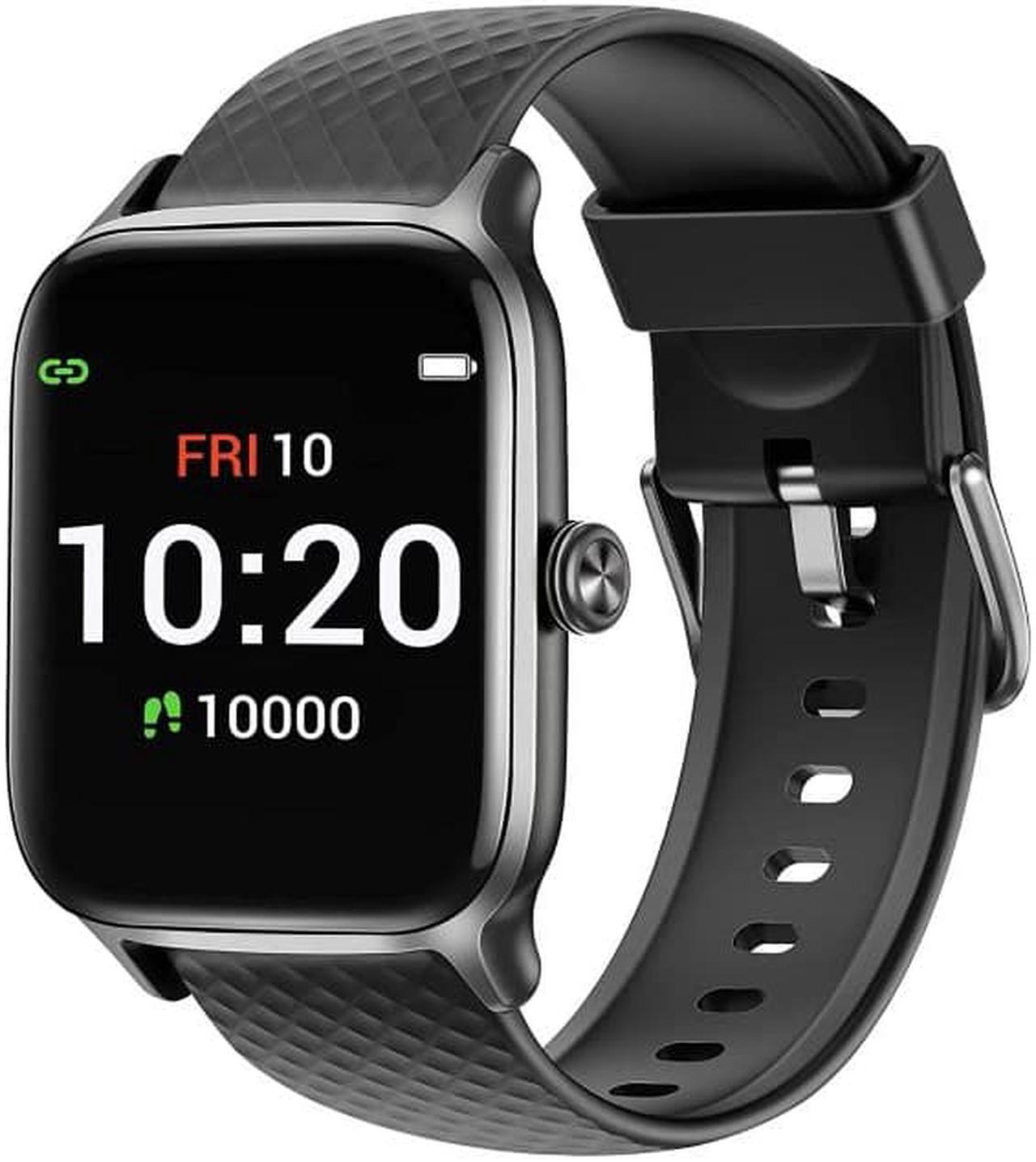 Main image of Letsfit Smart Watch Compatible with iPhone and Android Phones, Fitness Tracker with Heart Rate, Blood Oxygen Saturation, 5ATM Waterproof Smartwatch - EW1
