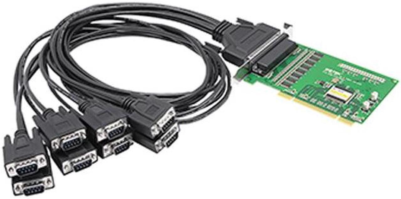 UOTEK Industrial PCI to RS-232 Serial Card RS232 8 Ports High Speed DR62 Converter DB9 Connector RTS/CTS XON/XOFF Control UT-768