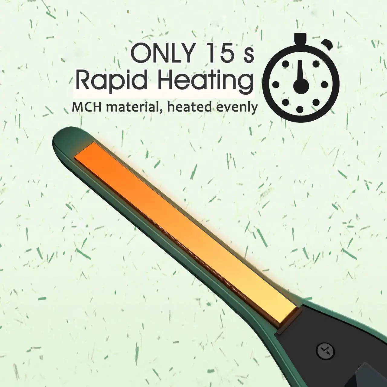 Alt view image 3 of 7 - UOTEK Hair Flat Iron 1/2 Inch 5 Temps Display Small Straightening Ceramic Ionic Salon Hair Straightener Flat Iron 0.5" for Short Hair