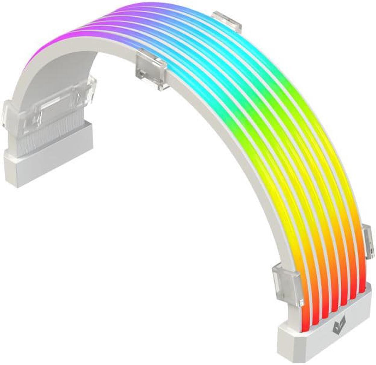 Coolmoon AL300 ARGB Light Board, Chassis Power Module Luminous Line, Divine Light Synchronous Neon Color Line 8Pin