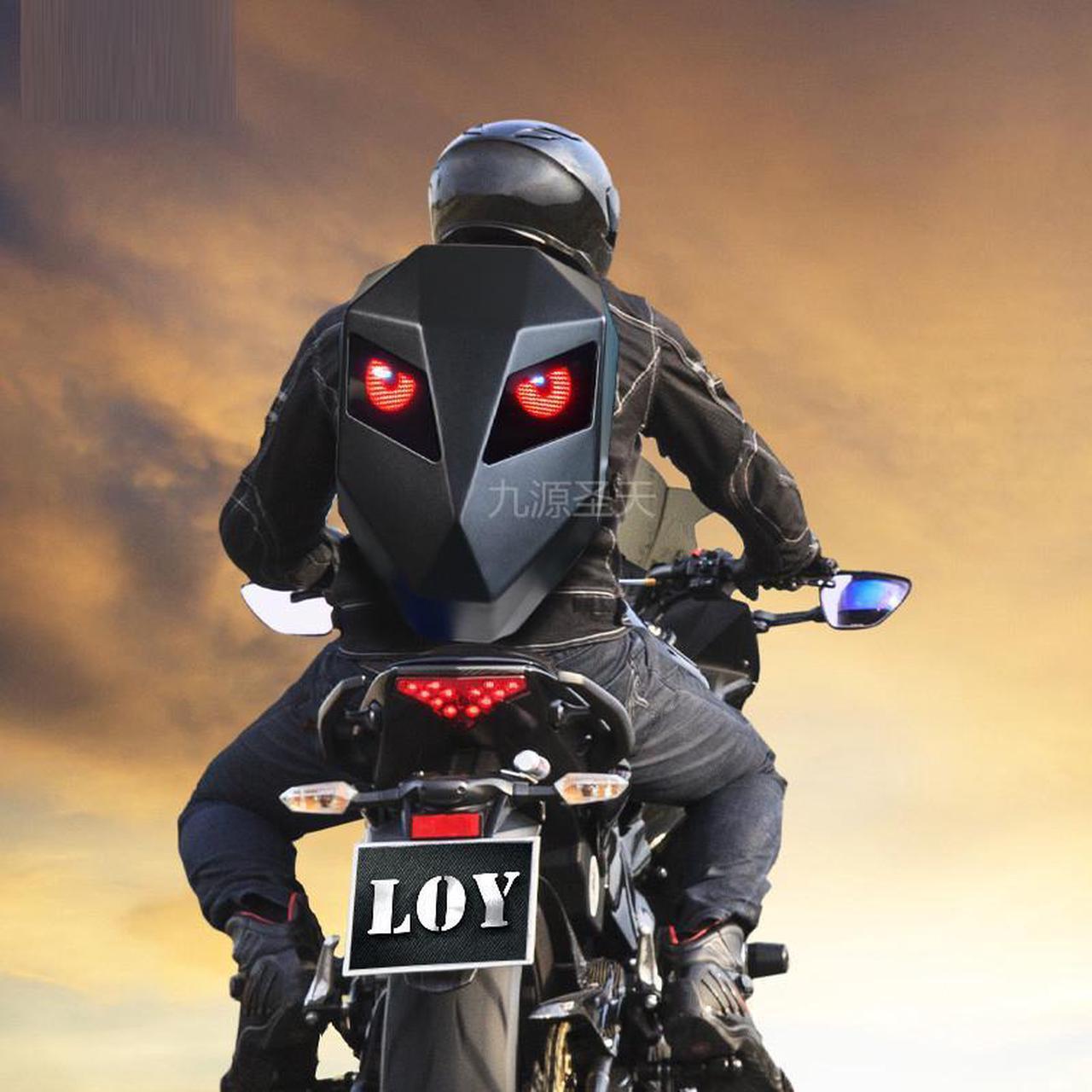 Alt view image 2 of 5 - New LED Locomotive Backpack Display Scree Backpack Business Travel Laptop Bags Men Outdoor Backpack Motorcycle Cycling Backpack