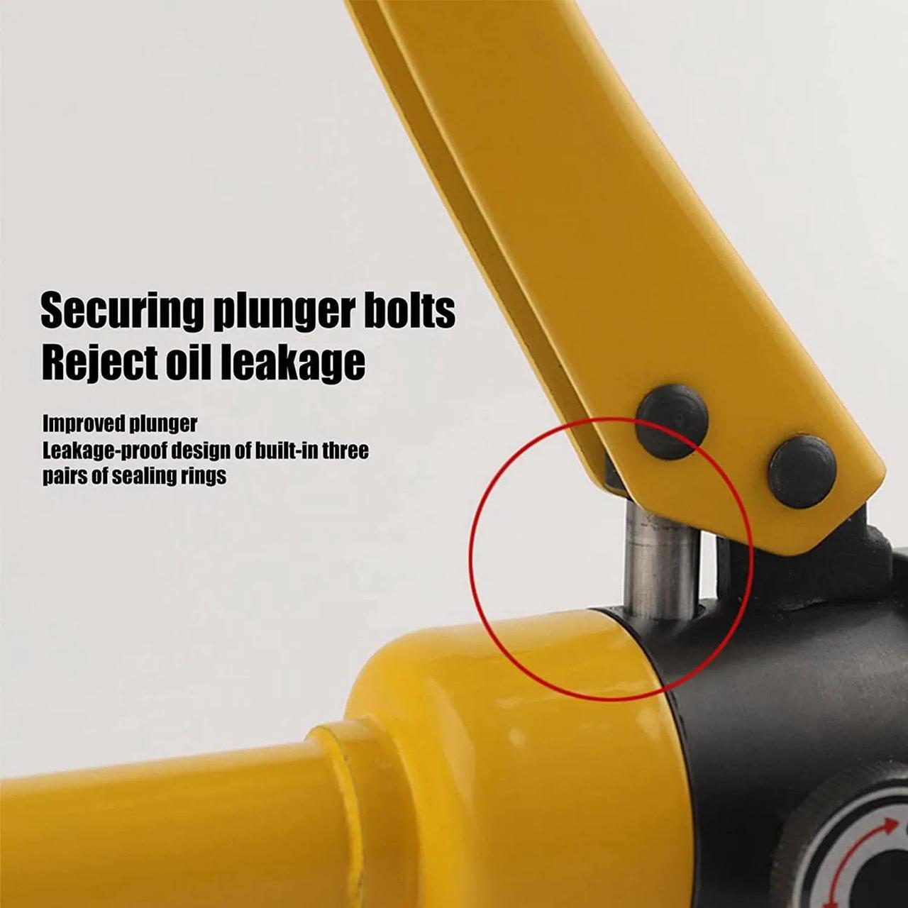 Alt view image 5 of 7 - LFGUD 10T Hydraulic Crimping Tool 12-2/0 AWG Battery Cable Crimping Tool Stroke Hydraulic Lug Crimper Electrical Terminal Crimper with 9 Pairs of Die Sets