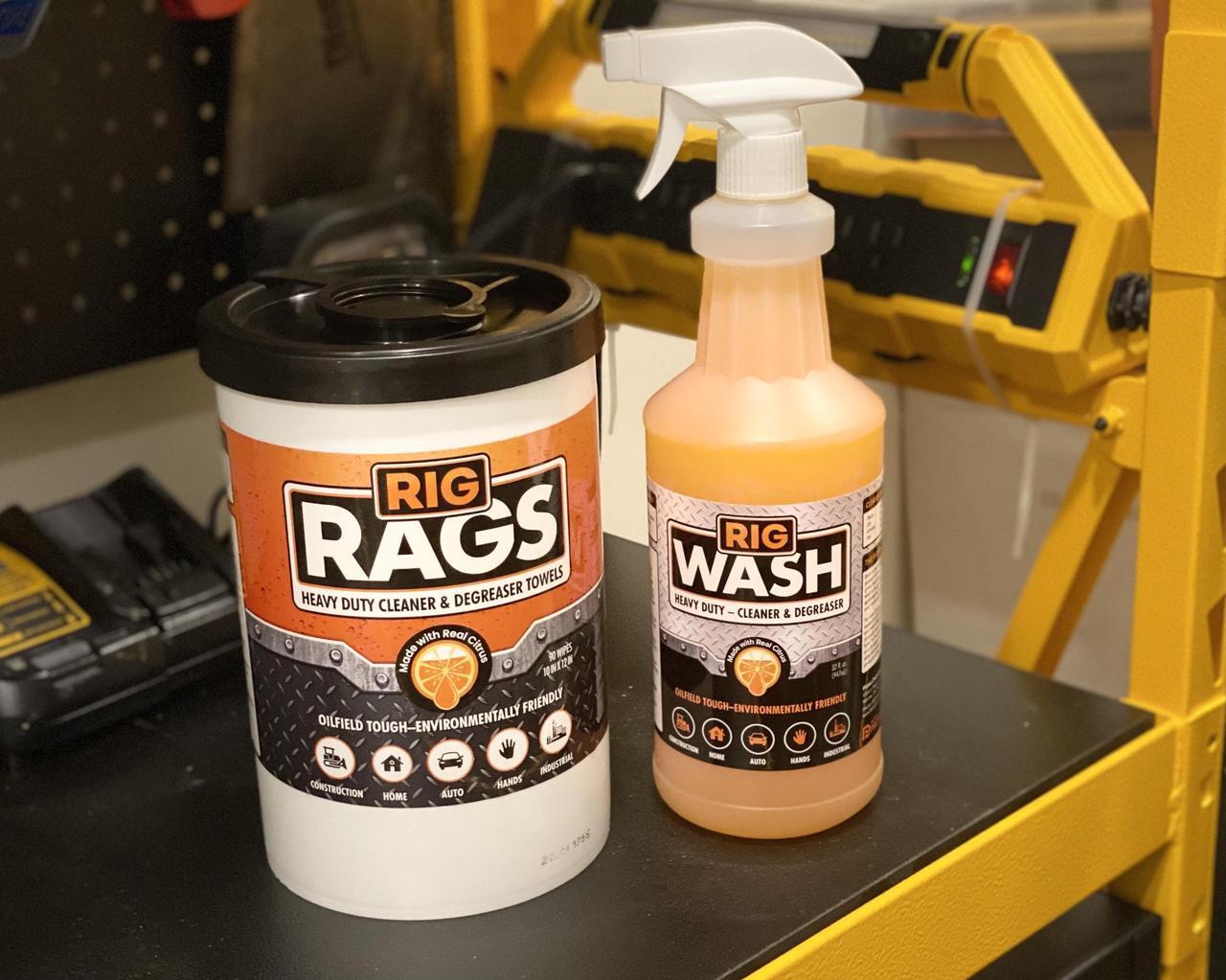 Alt view image 7 of 7 - Flotek Rig Rags FCW62991 Industrial Strength Degreaser Cleaner Wipes w/ Citrus 90ct Home Worskhop Automotive Large 10'x12" Extra Tough Sheets