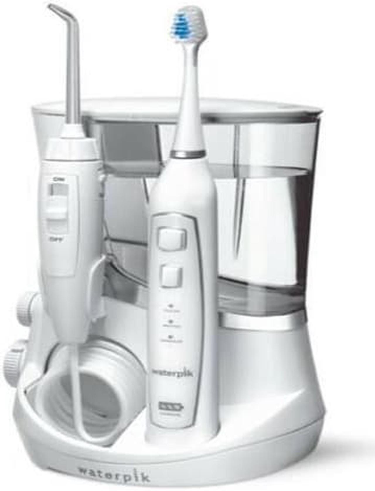 Main image of Waterpik Complete Care 5.0  Water Flosser + Sonic Electric Toothbrush, White