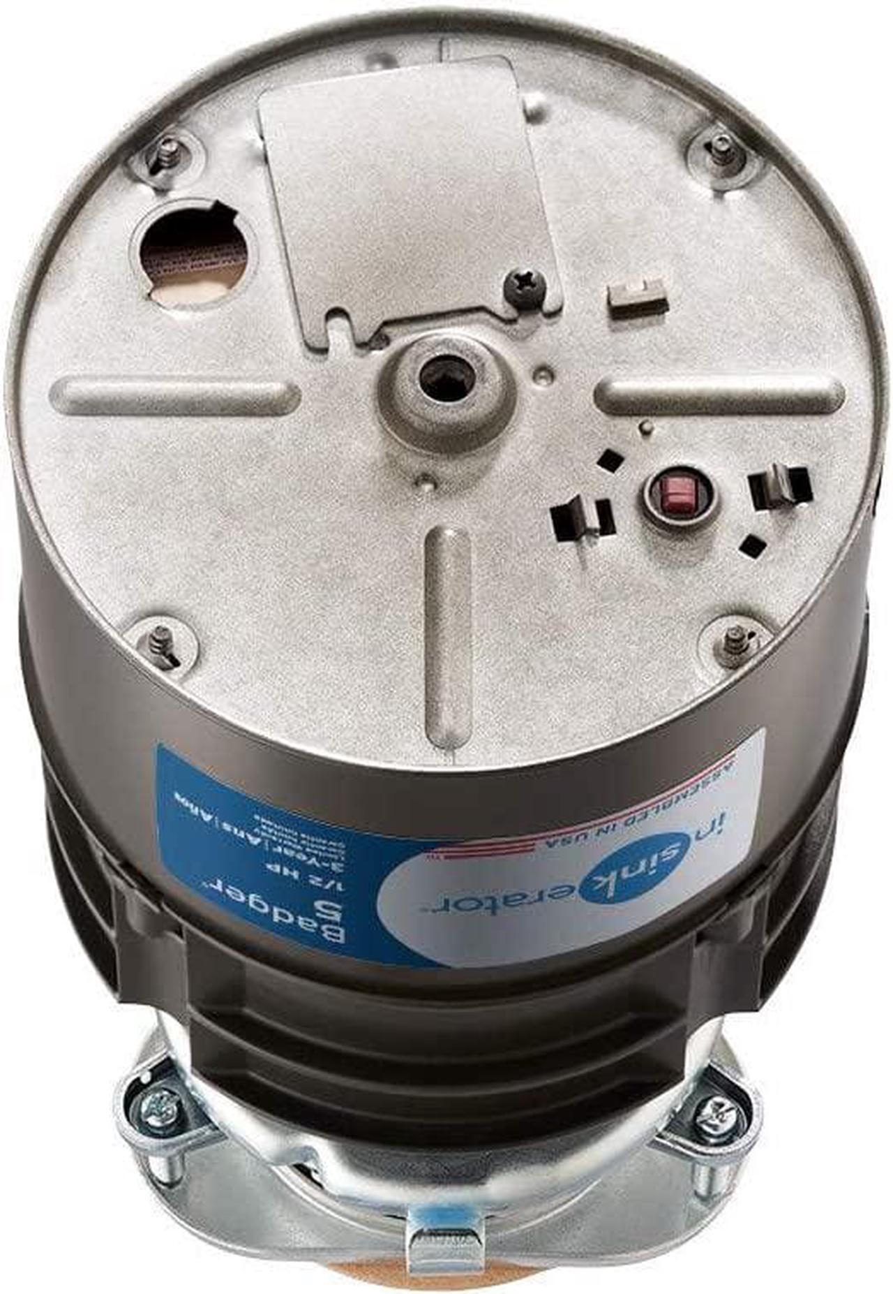 Alt view image 3 of 4 - InSinkErator Garbage Disposal, Badger 5, 1/2 HP Continuous Feed,Black