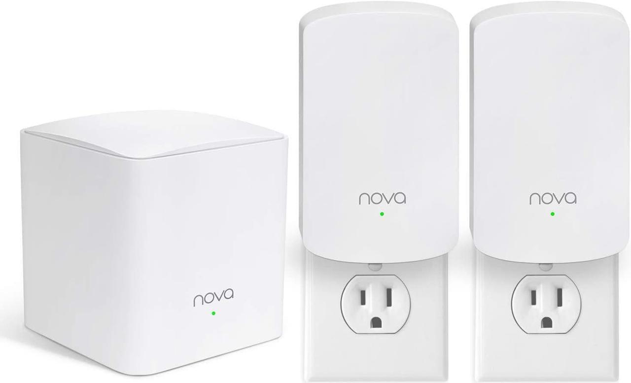 Main image of Tenda Nova Mesh WiFi System (MW5)-Up to 3500 sq.ft. Whole Home Coverage, Gigabit Mesh Router for Wireless Internet, WiFi Router and Extender Replacement, Works with Alexa, Plug-in Design, 3-pack