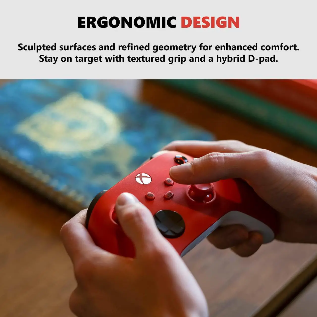 Alt view image 3 of 7 - Xbox Core Wireless Controller  Pulse Red