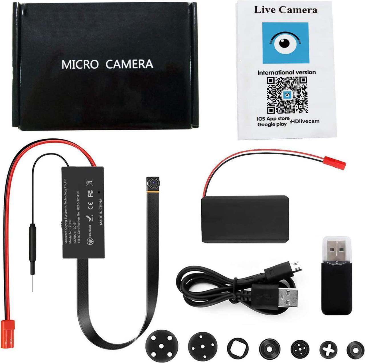 Alt view image 7 of 7 - Spy Camera, 4K HD WiFi Hidden Camera, DIY Tiny Wireless Spy Cam, Mini Camera for Home Surveillance Security Cameras with Motion Detection for Indoor Outdoor(2.4GHZ Only, No Night Vision)
