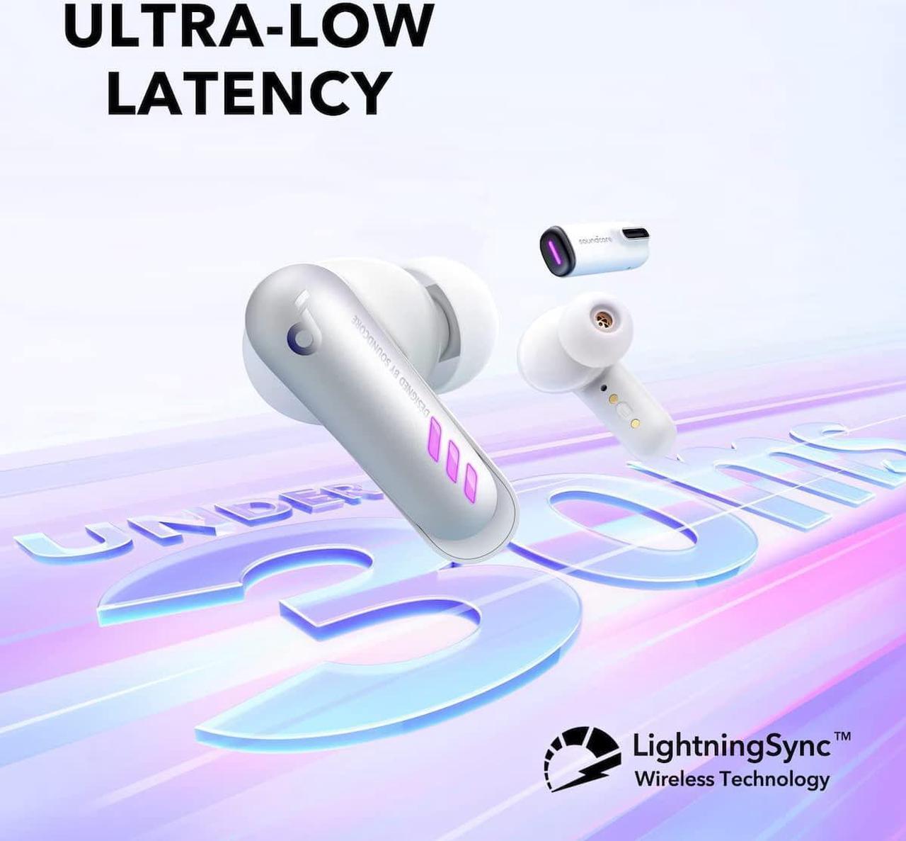 Alt view image 3 of 7 - soundcore VR P10 Wireless Gaming Earbuds, Authorized Meta/Oculus Quest 2 Accessories, <30ms Low Latency, Dual Connection, Bluetooth, 2.4GHz Wireless, USB-C Dongle, PS4, PS5, PC, Switch Compatible