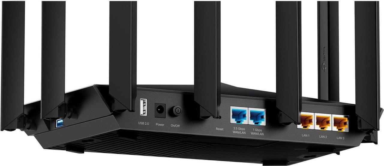 Alt view image 3 of 6 - TP-Link - Archer AXE7800 Tri-Band Wi-Fi 6E Router - Black