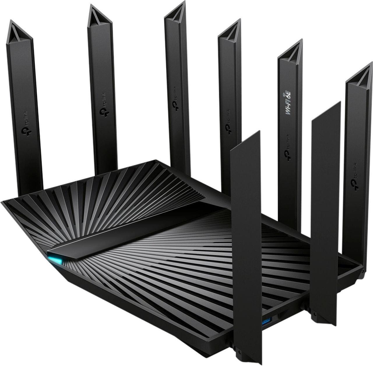 Alt view image 2 of 6 - TP-Link - Archer AXE7800 Tri-Band Wi-Fi 6E Router - Black