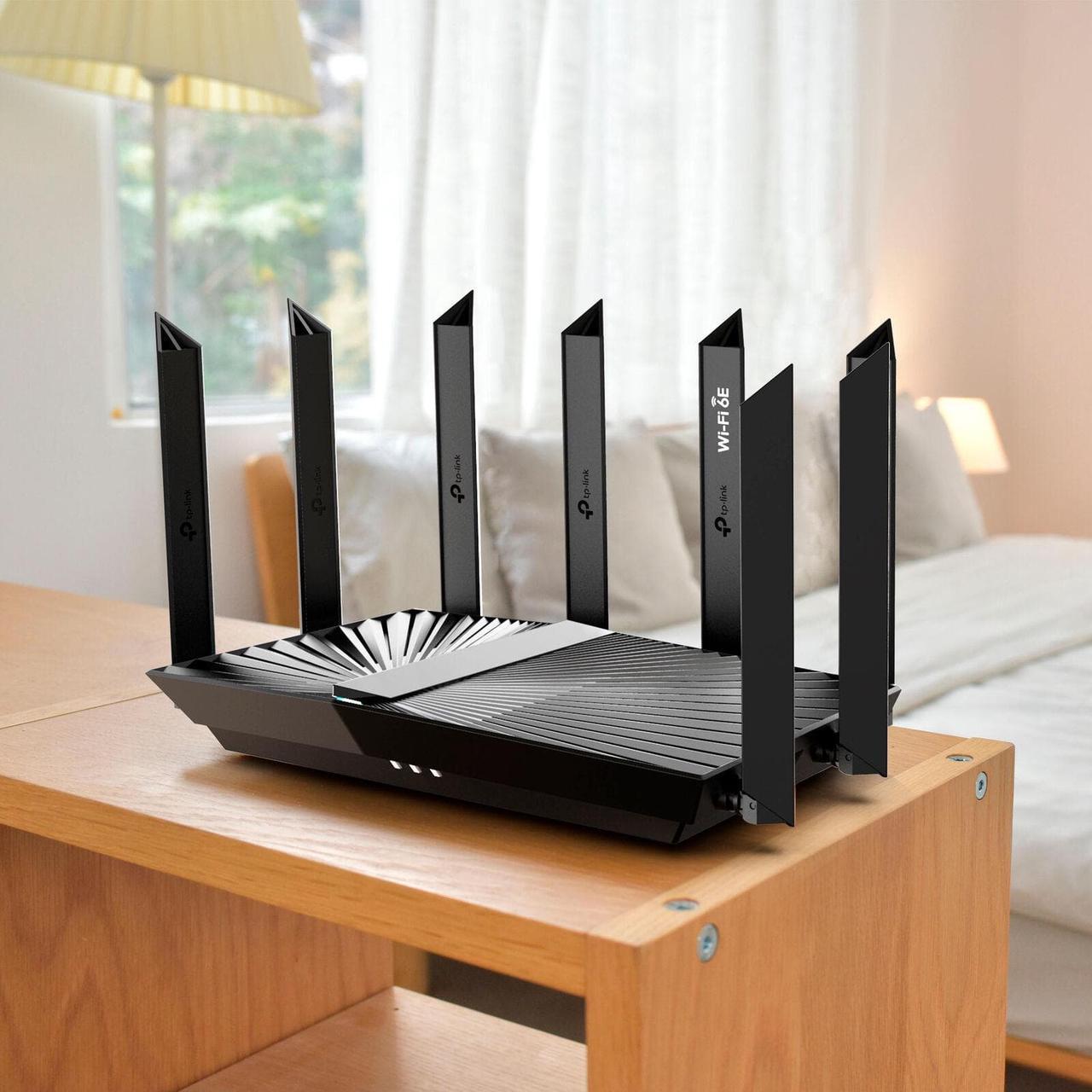 Alt view image 5 of 6 - TP-Link - Archer AXE7800 Tri-Band Wi-Fi 6E Router - Black